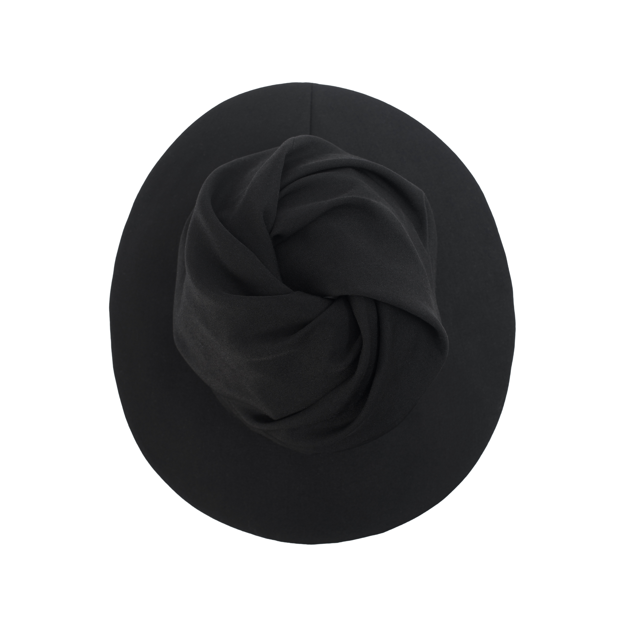Черная шерстяная шляпа Ys YQ-H02-100-1, размер 2 - фото 4
