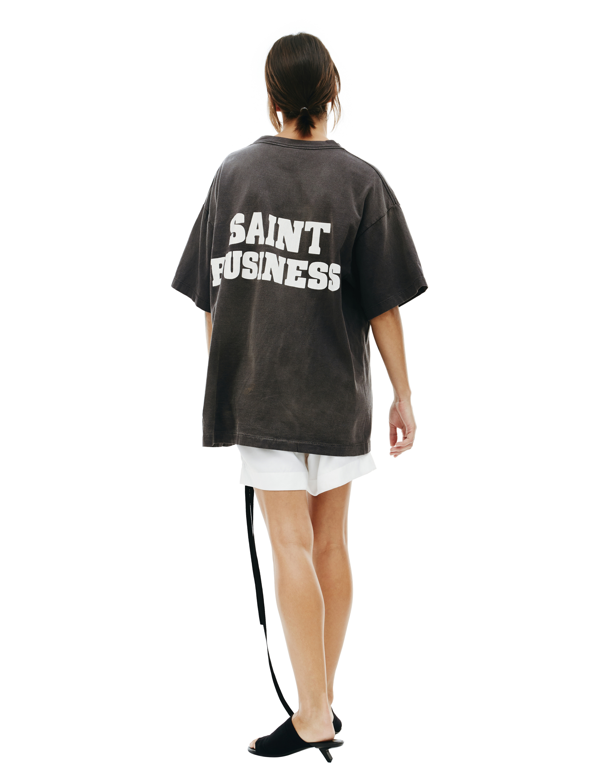 Выцветшая футболка с принтом SNT Saint Michael SM-S22-1111-019, размер XXL;XL;L - фото 3