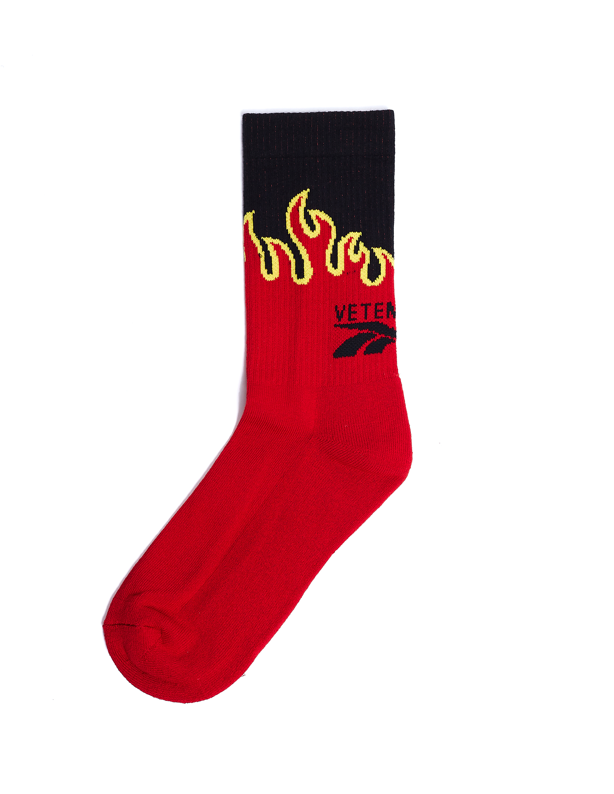 Черные носки с пламенем - Vetements SS20HO004/mlt Фото 2