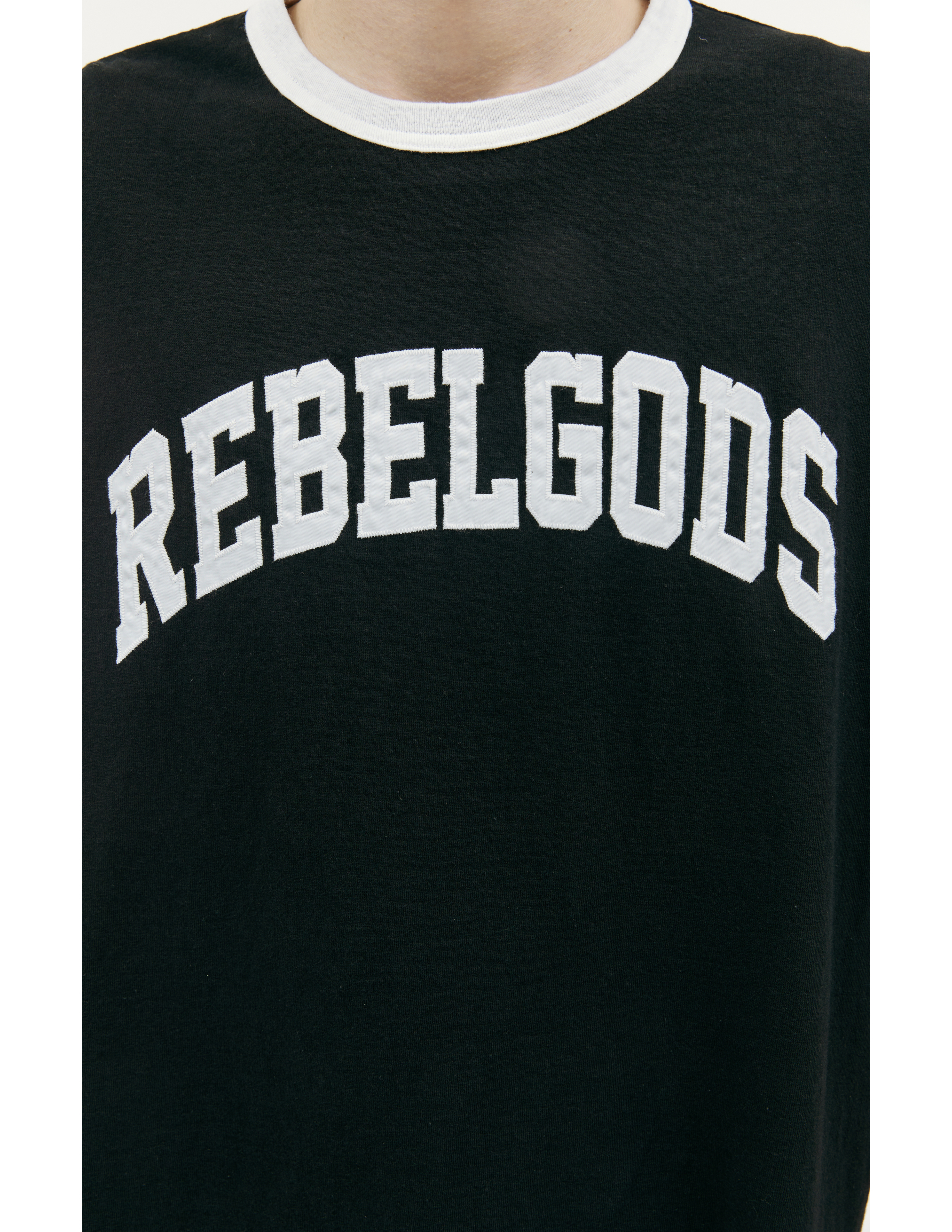 Черная футболка с принтом Rebelgods Undercover UC1C4809, размер 4 - фото 4