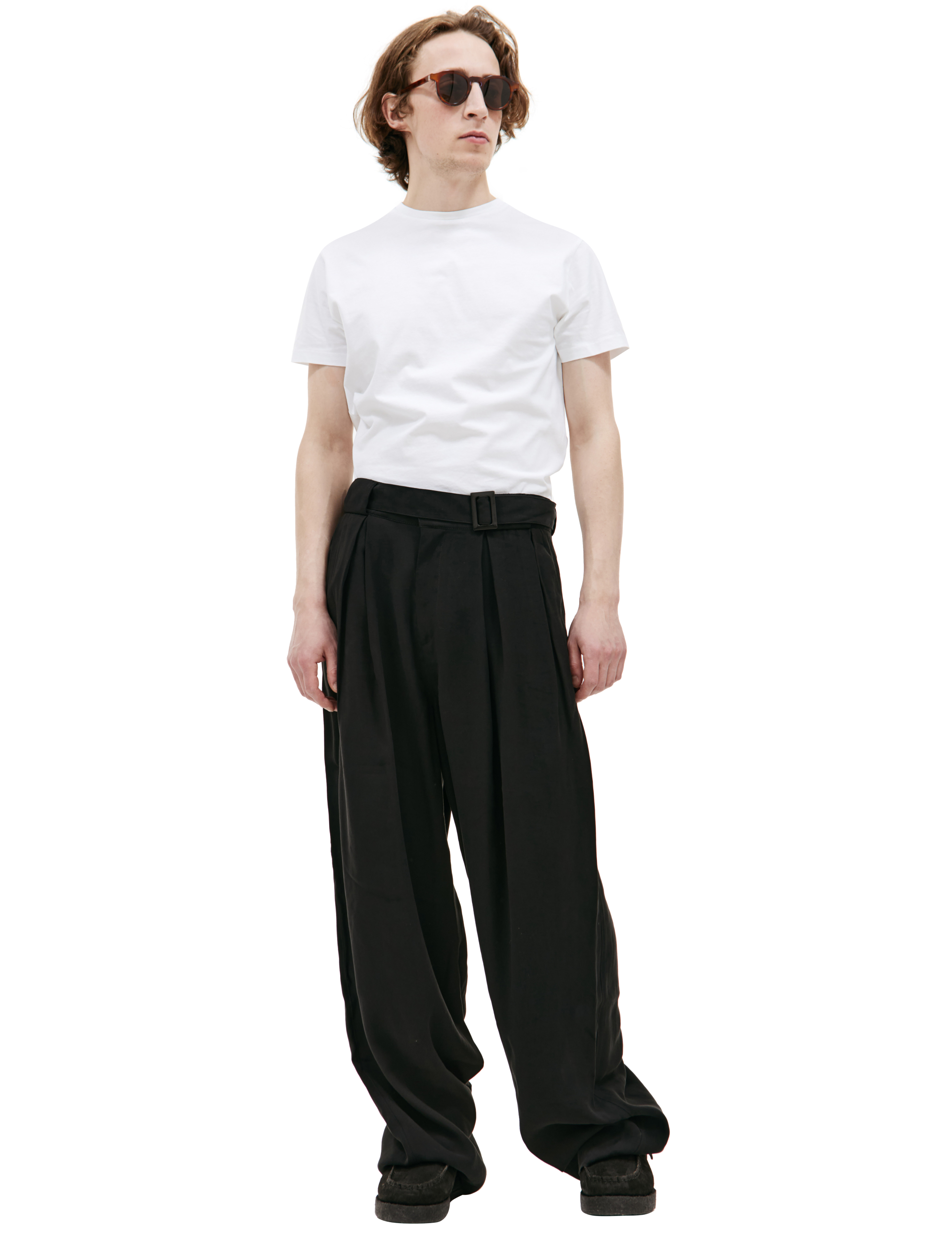 Широкие брюки с поясом LOUIS GABRIEL NOUCHI 0734/T600/001, размер M;L
