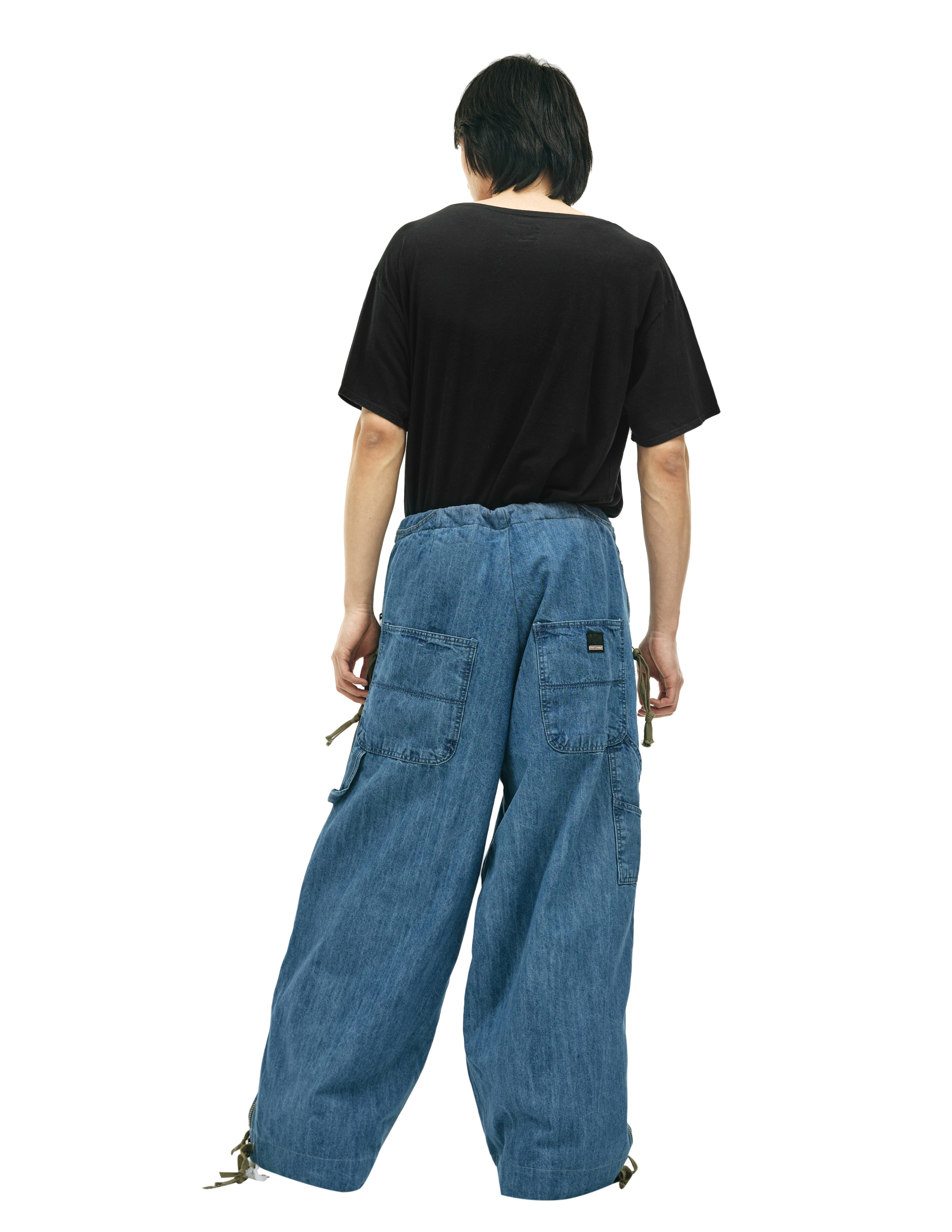 Широкие джинсы с молниями Greg Lauren FM212, размер 4;5 - фото 3