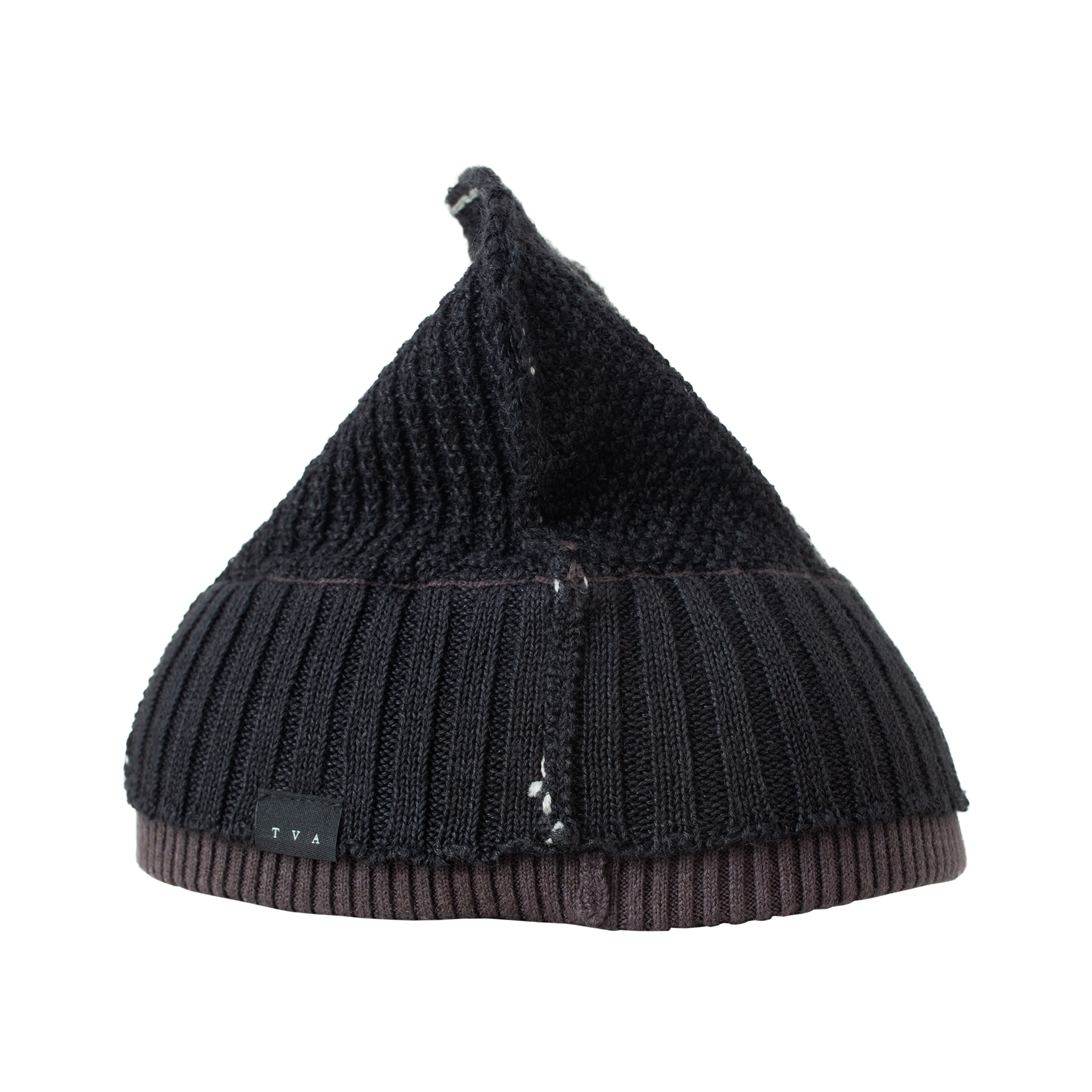 Шерстяная шапка с контрастными швами The Viridi-Anne VI-3615-09, размер One Size - фото 3
