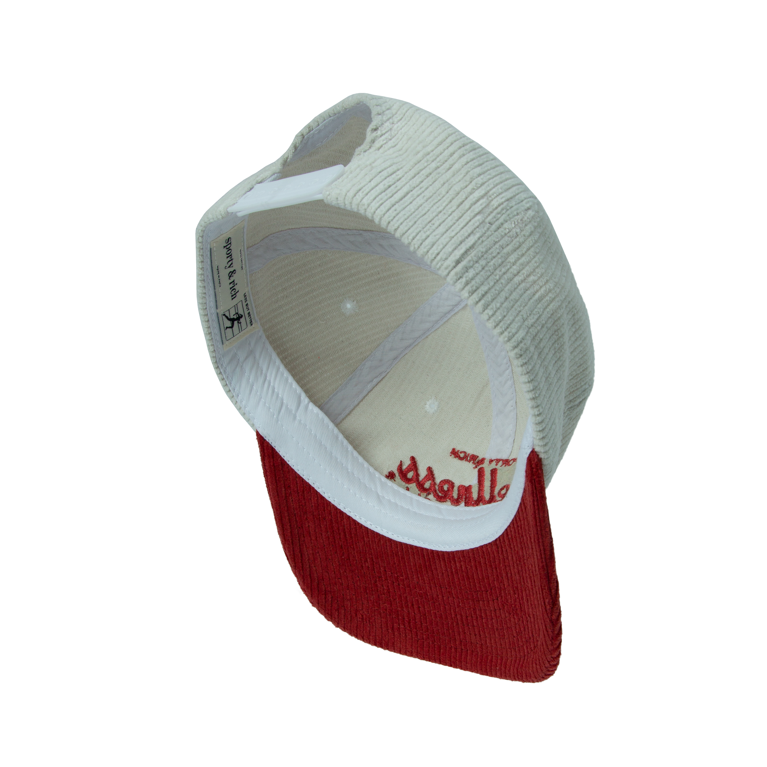 Вельветовая кепка с вышивкой Wellness SPORTY & RICH AC852ST, размер One Size - фото 3