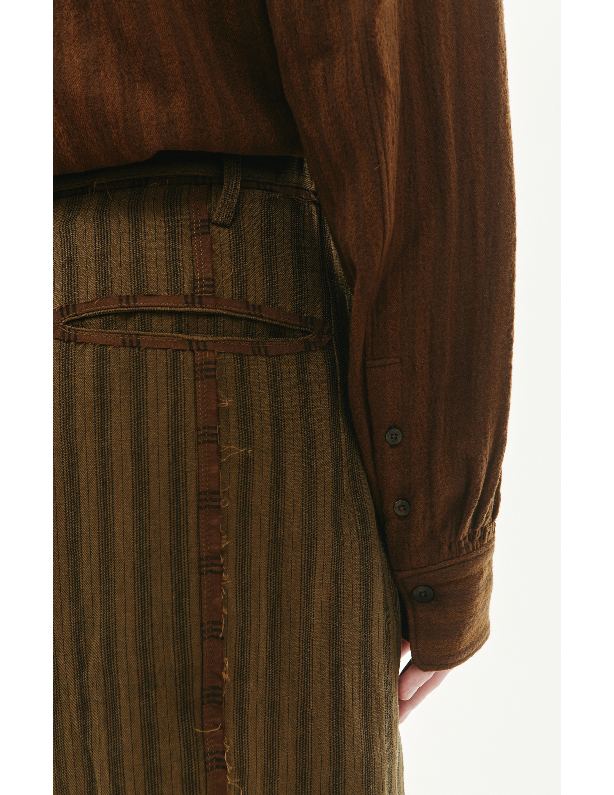 Широкие брюки в полоску Ziggy Chen 0M2230506, размер 50 - фото 4