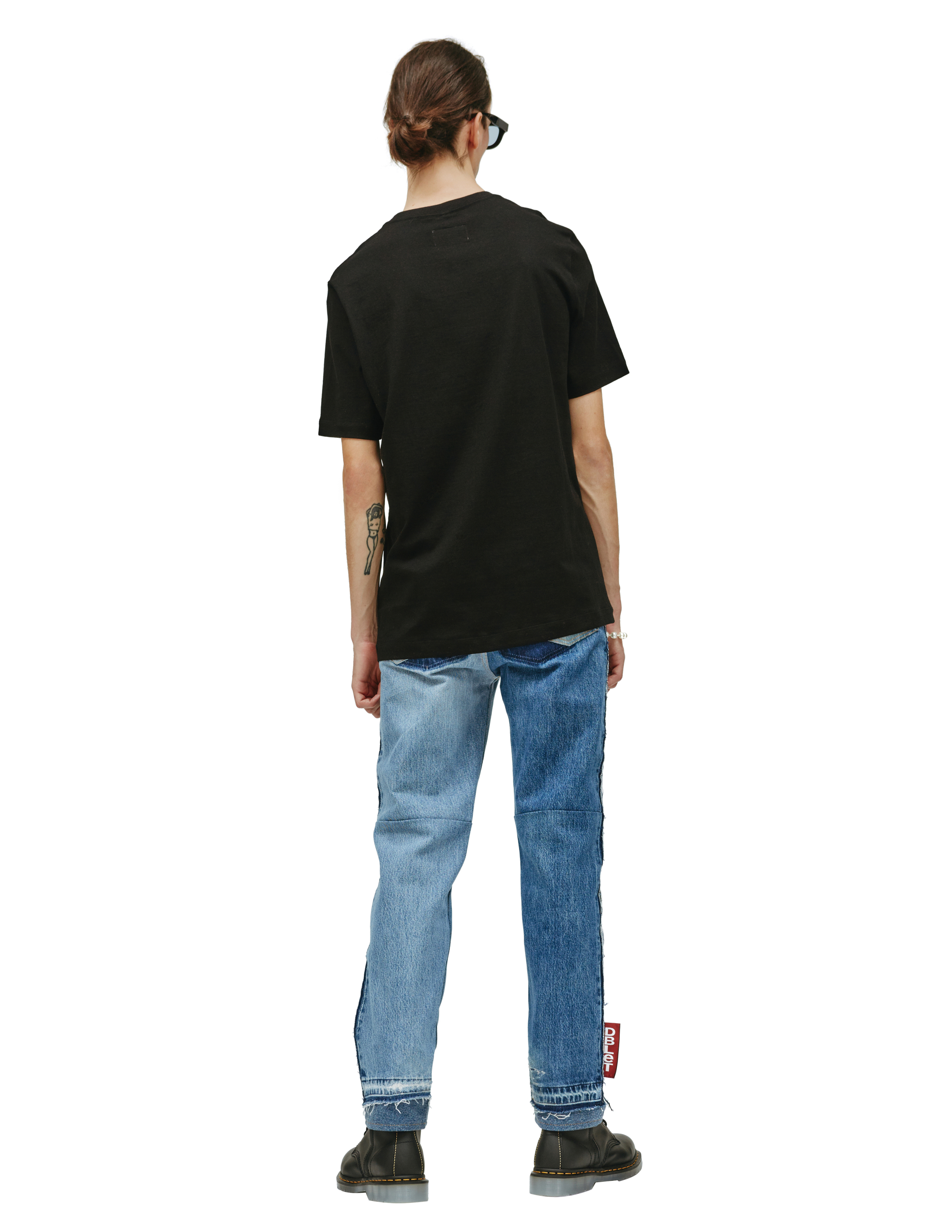 Хлопковая футболка с вышивкой Doublet 22AW33CS237/BLACK, размер M;L 22AW33CS237/BLACK - фото 3