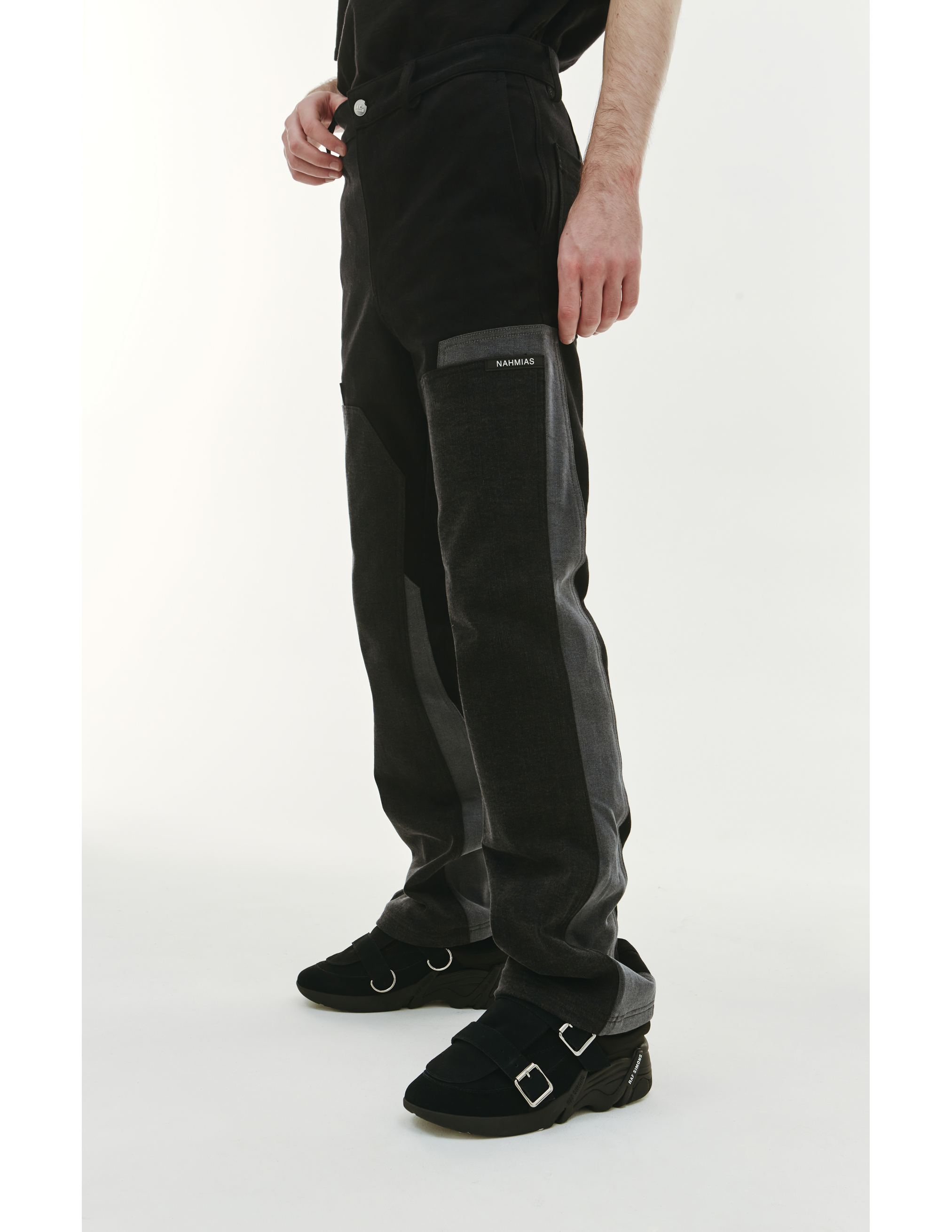 Черные брюки с накладными карманами Nahmias AW22-2-6008-F0026-BLACKDENIM, размер 36;32 - фото 4
