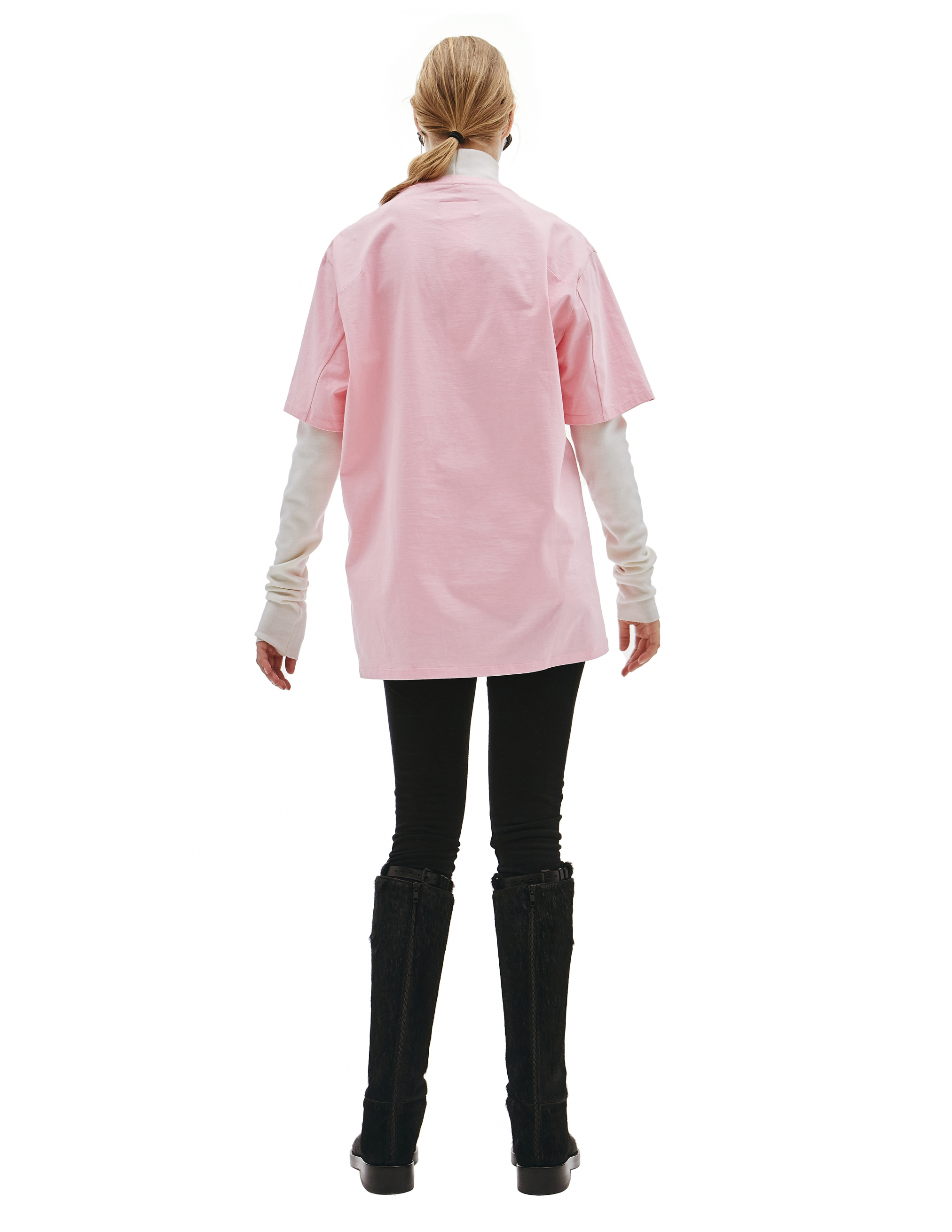 Розовая футболка с кисточками Doublet 20AW36CS166/pink, размер L;M;XL 20AW36CS166/pink - фото 4