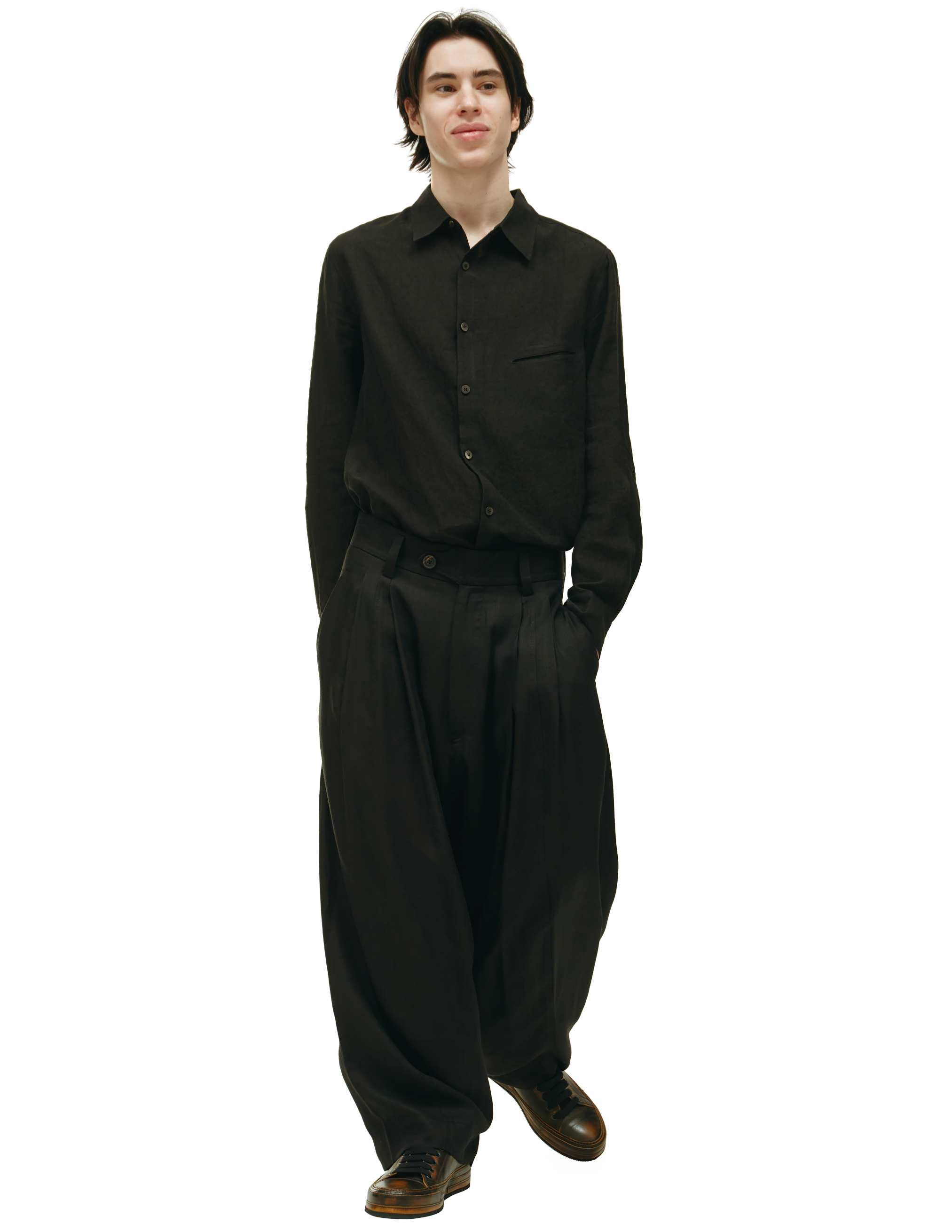 Широкие брюки с защипами Ziggy Chen 0M2220504, размер 48;50
