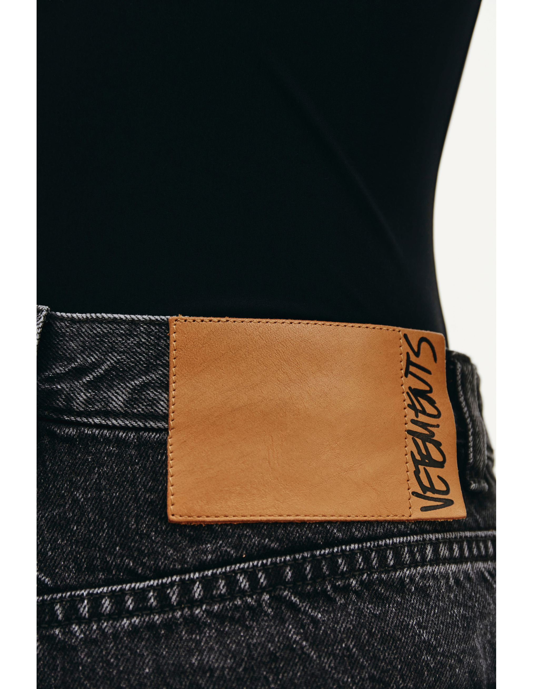 Черные джинсы с молниями по бокам - Vetements SS20PA332/blk Фото 7