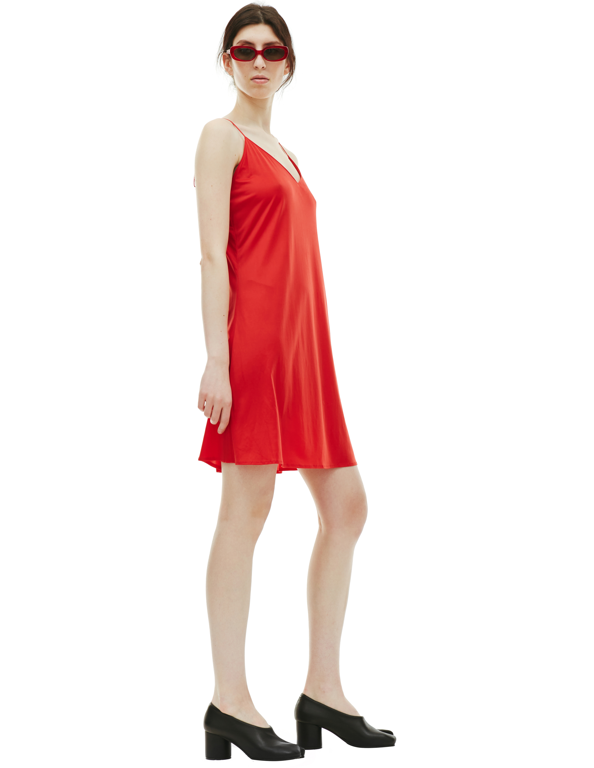 Красное платье-майка на бретельках Junya Watanabe JF-A003-051-2, размер L;M;S - фото 2