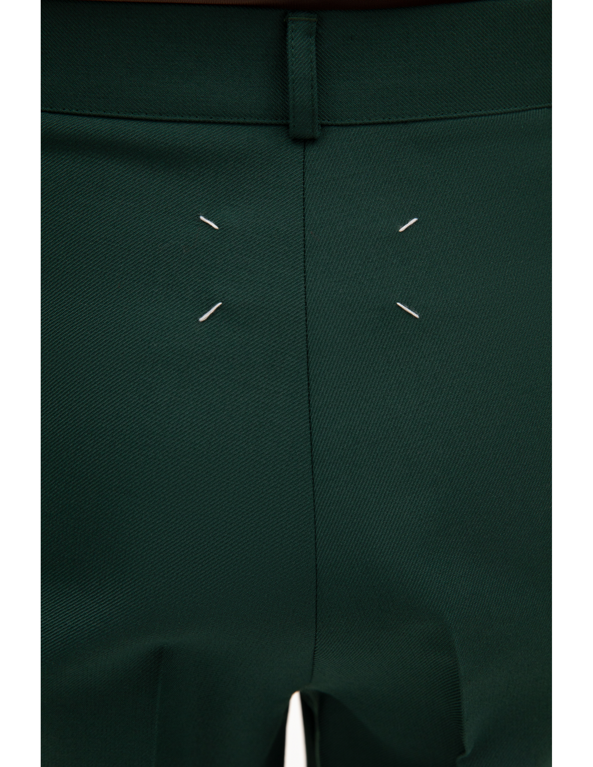 Зеленые брюки с высокой посадкой Maison Margiela S51KA0530/S53220/632, размер 44;42;40 S51KA0530/S53220/632 - фото 4