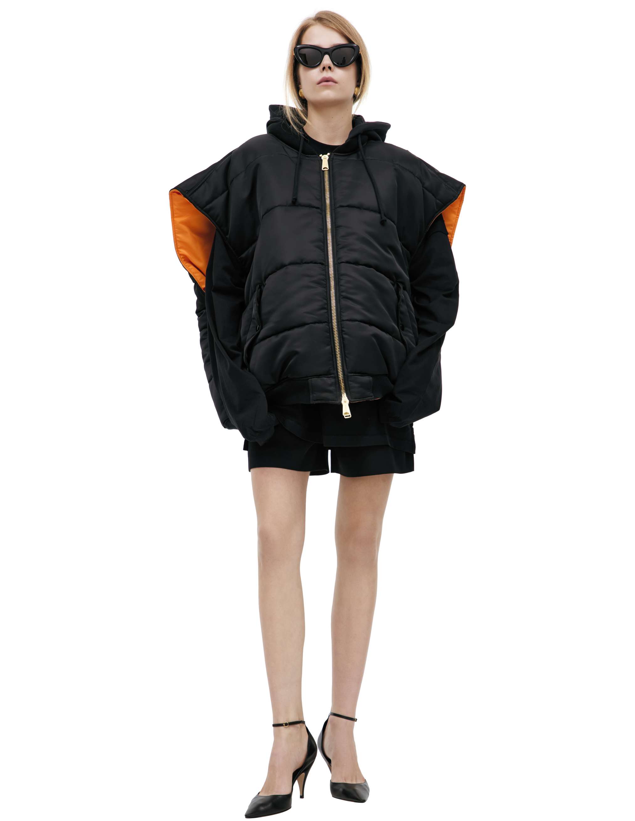 Двусторонний жилет-бомбер с капюшоном 132860₽