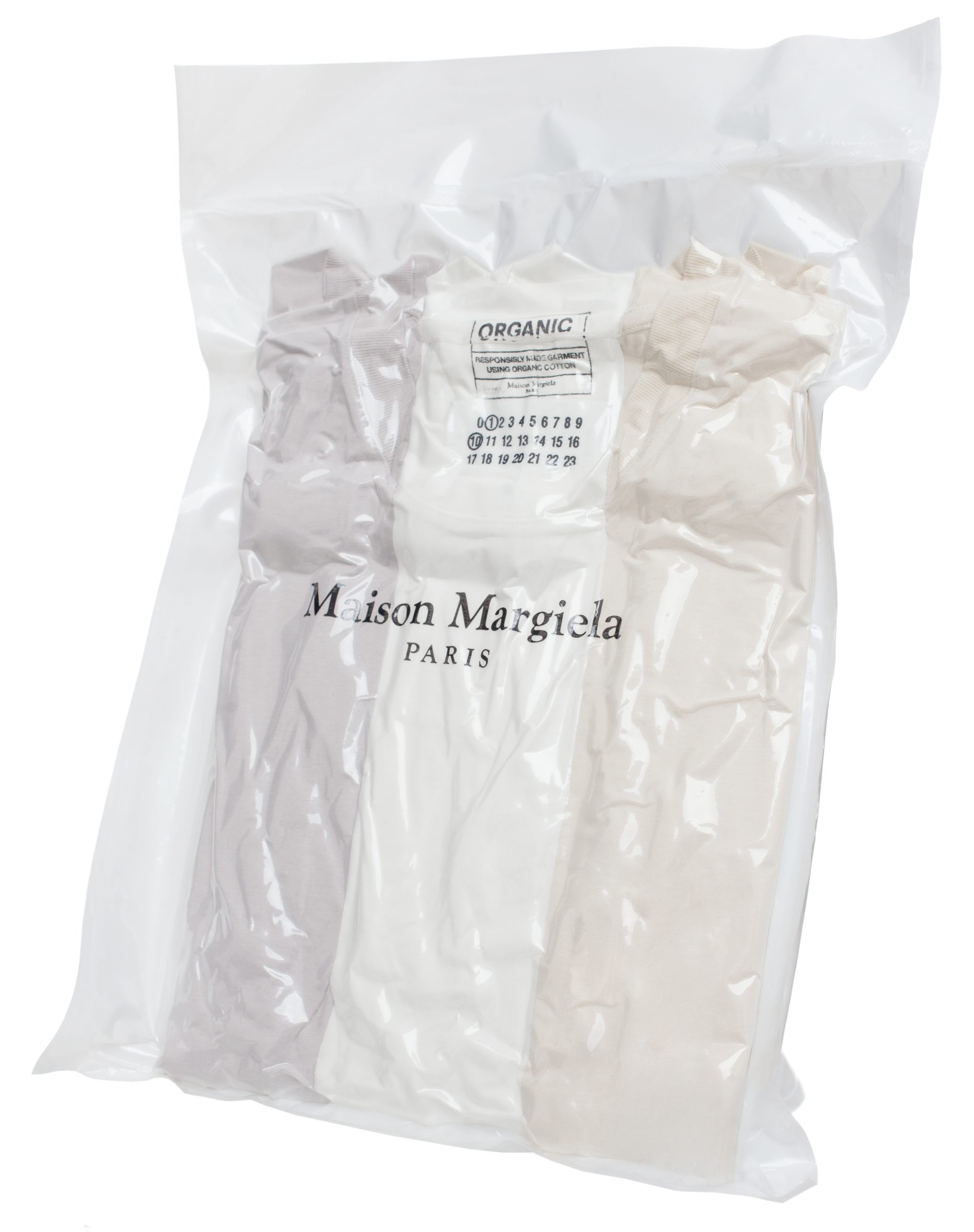 Пак из 3-х базовых футболок Maison Margiela S50GC0687/S23973/967, размер L