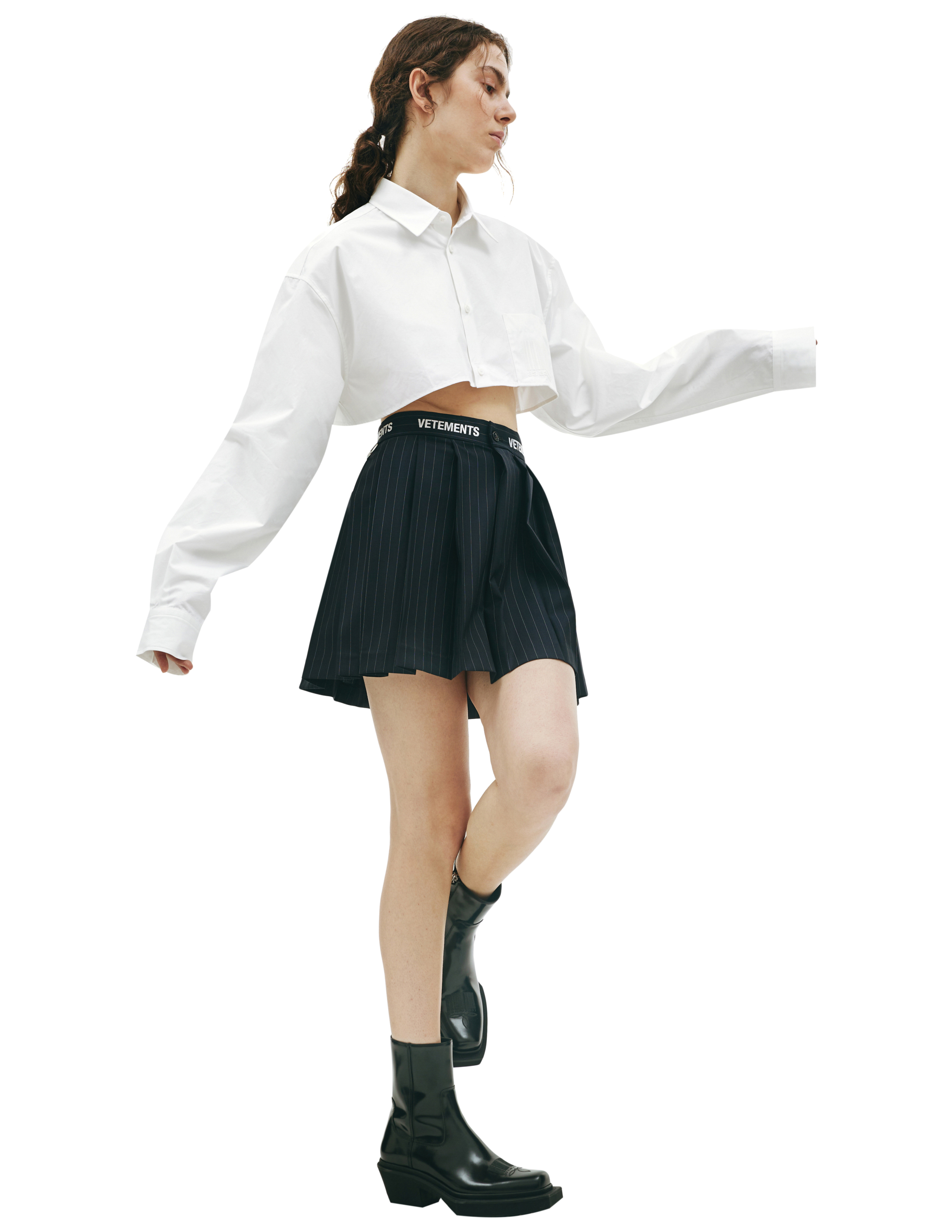 Плиссированная юбка в полоску VETEMENTS WE63SK241X/1490, размер S;M;L WE63SK241X/1490 - фото 2