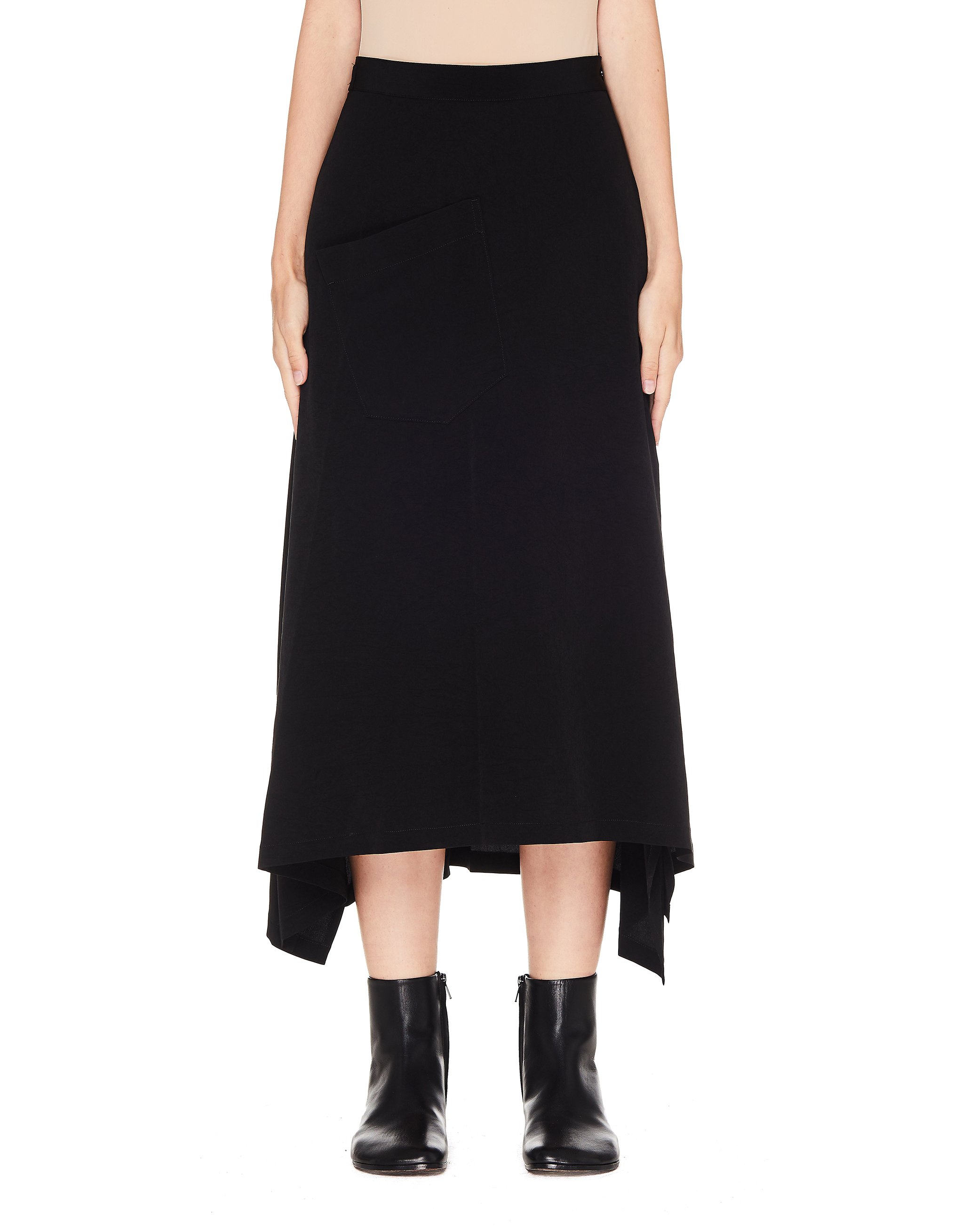 Черная юбка с карманом Ys YJ-S02-500-3, размер 2;3
