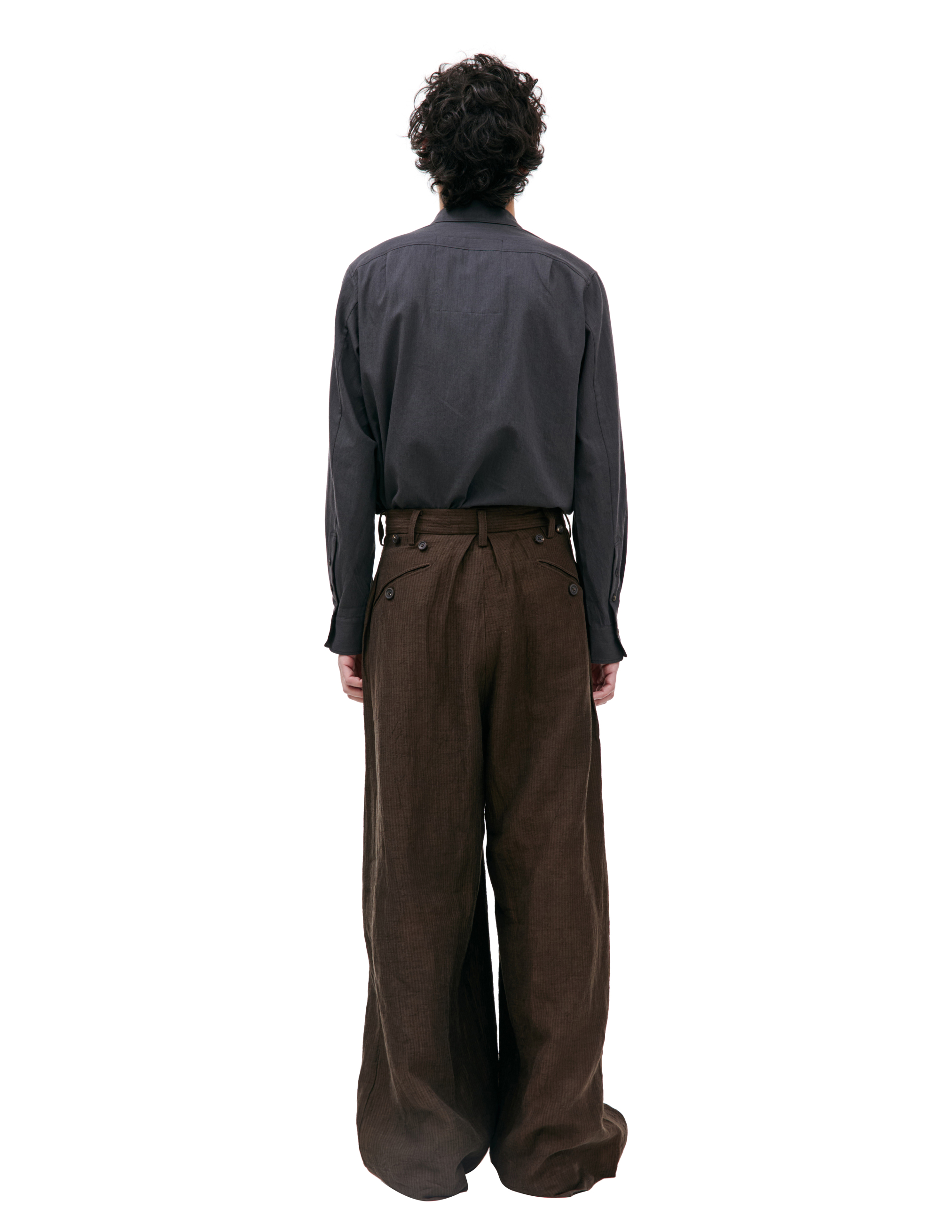 Широкие льняные брюки Ziggy Chen 0M2410507, размер 50;48 - фото 3