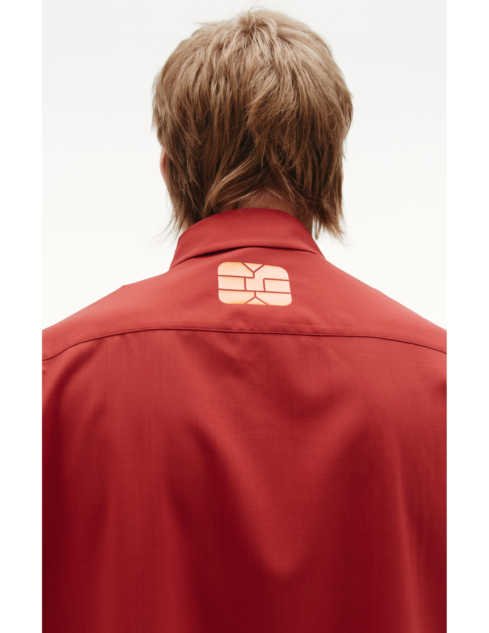 Красная рубашка на молнии VTMNTS VL12SH300R, размер XL;L;M - фото 5