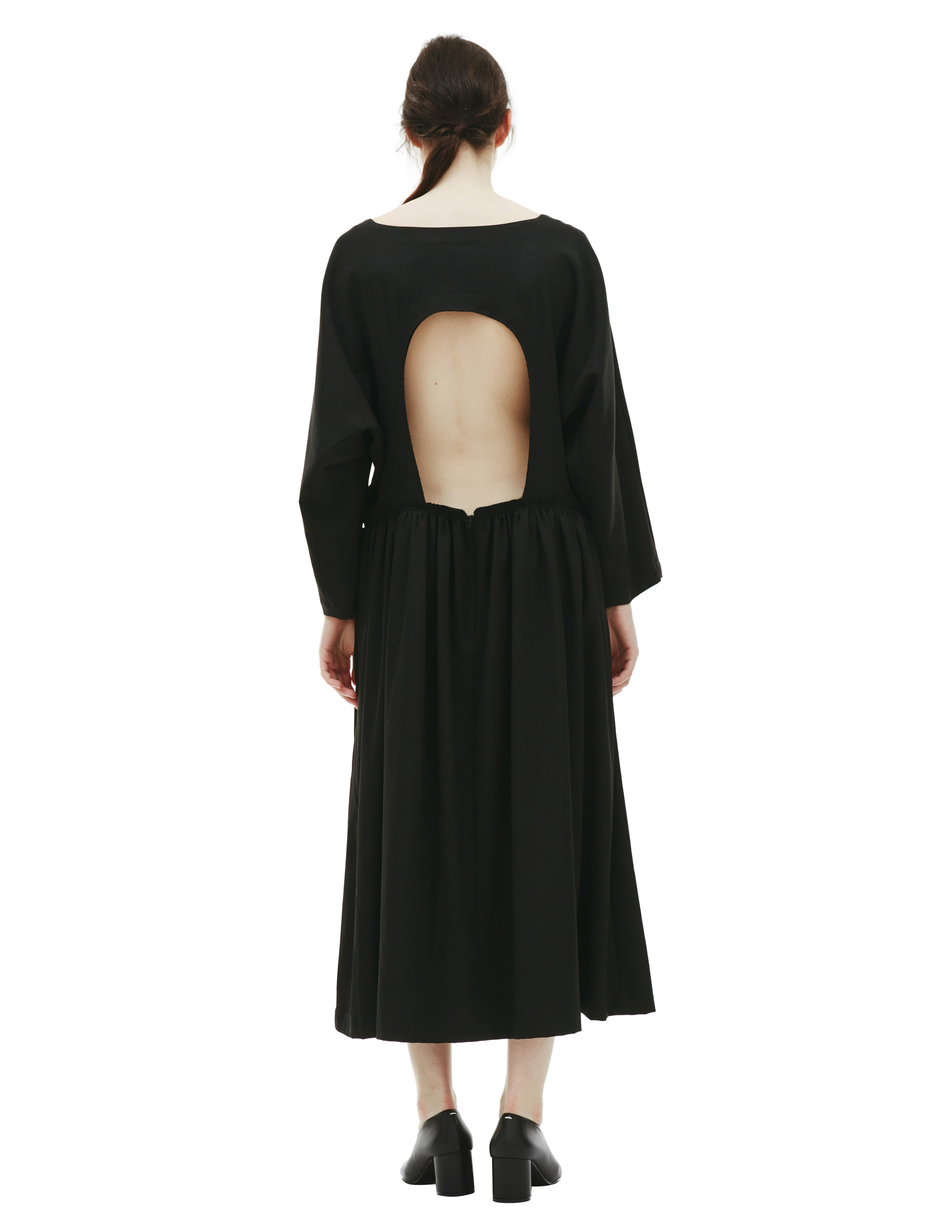 Черное платье со сквозным вырезом Comme des Garcons CdG RF-A003-051-1, размер L;M;S - фото 3