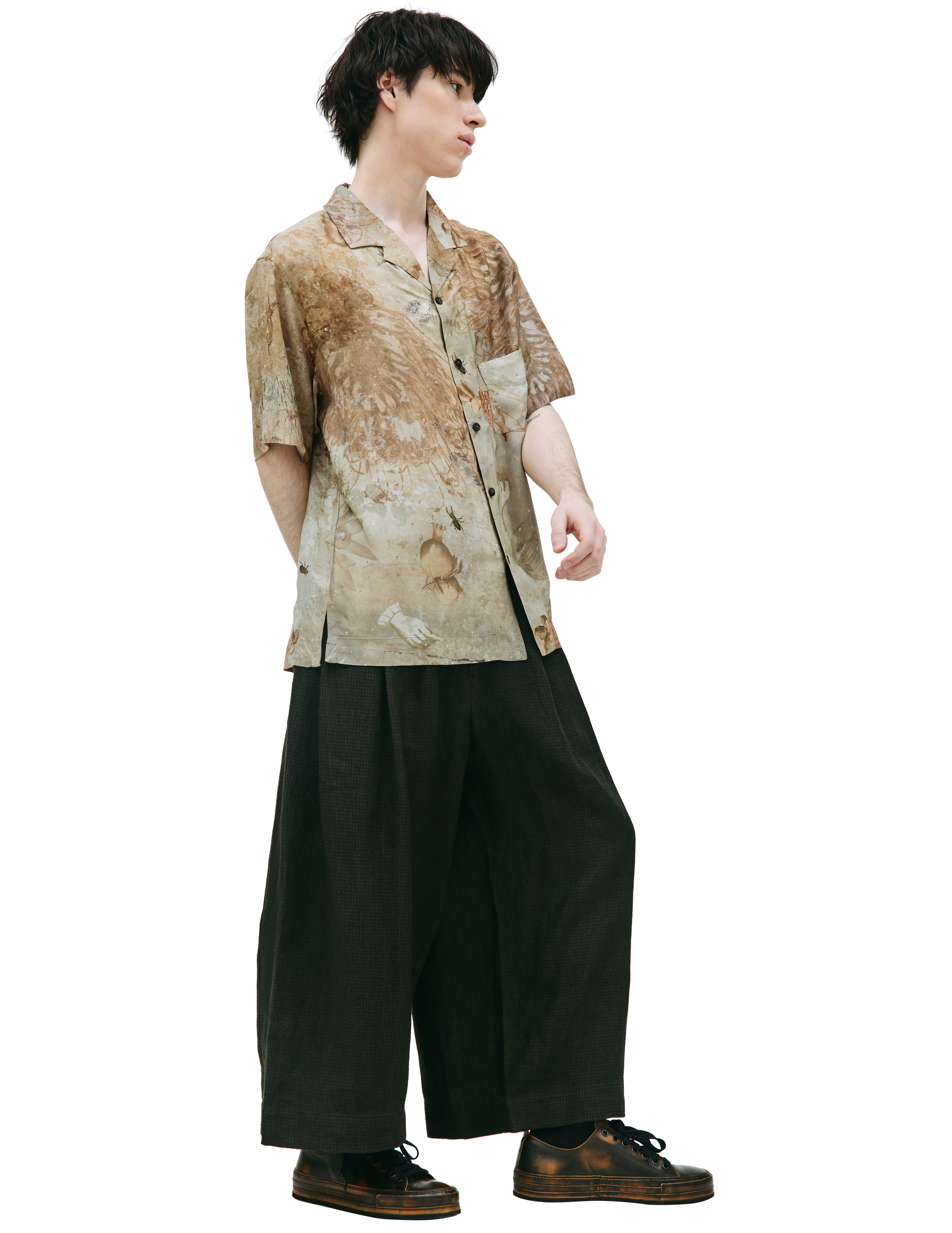 Принтованная рубашка с коротким рукавом Ziggy Chen 0M2310704, размер 52 - фото 2