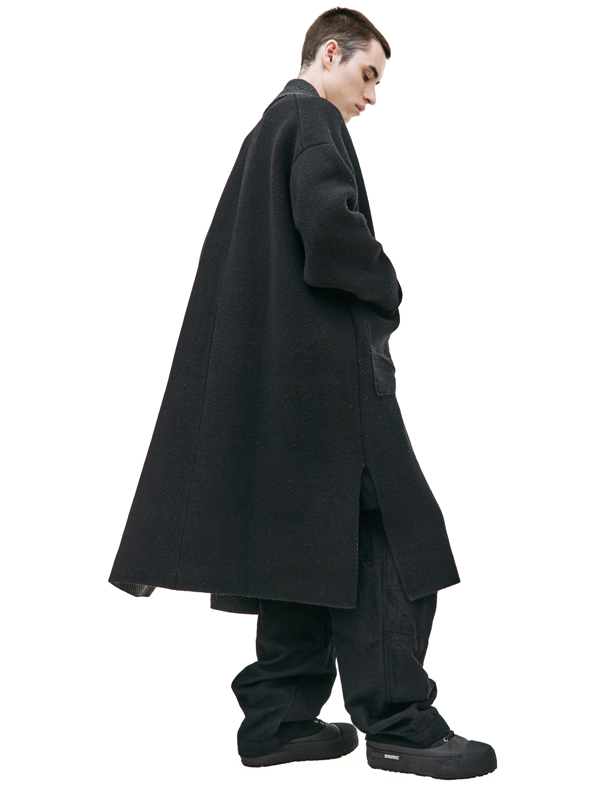 Шерстяное пальто в полоску The Viridi-Anne VI-3527-06, размер 3 - фото 2