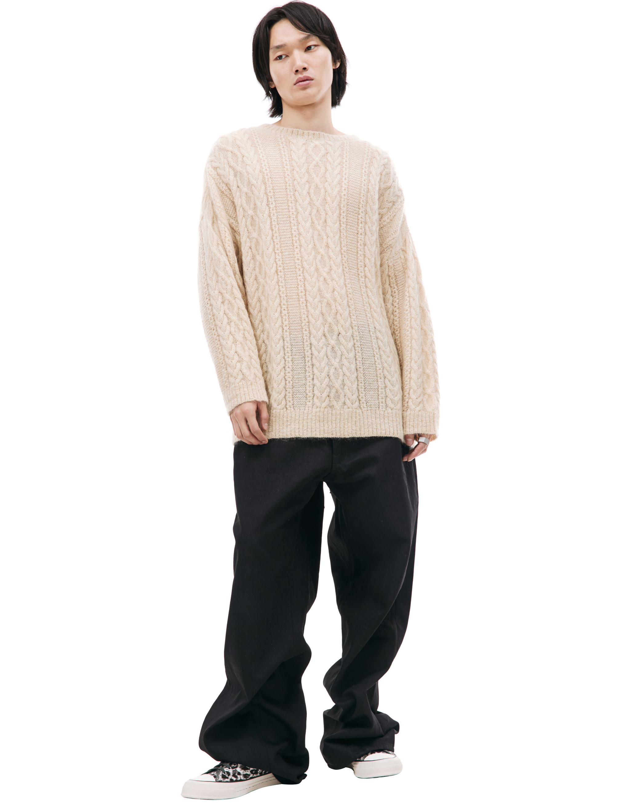 Оверсайз свитер крупной вязки Undercover UC2C4915-4, размер 5