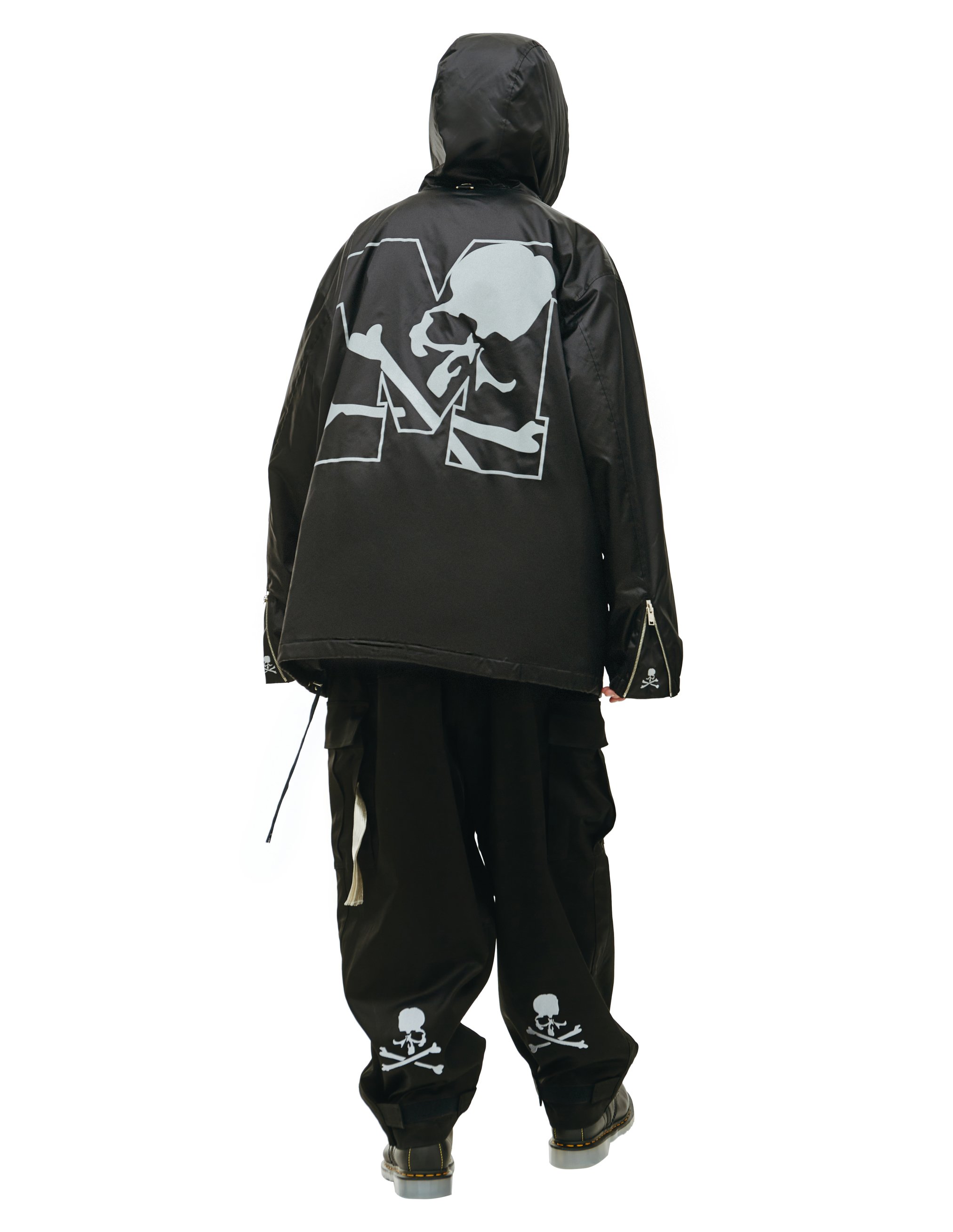 Черная куртка с меховым капюшоном Mastermind WORLD MJ22E09/BL030, размер XL;L MJ22E09/BL030 - фото 3