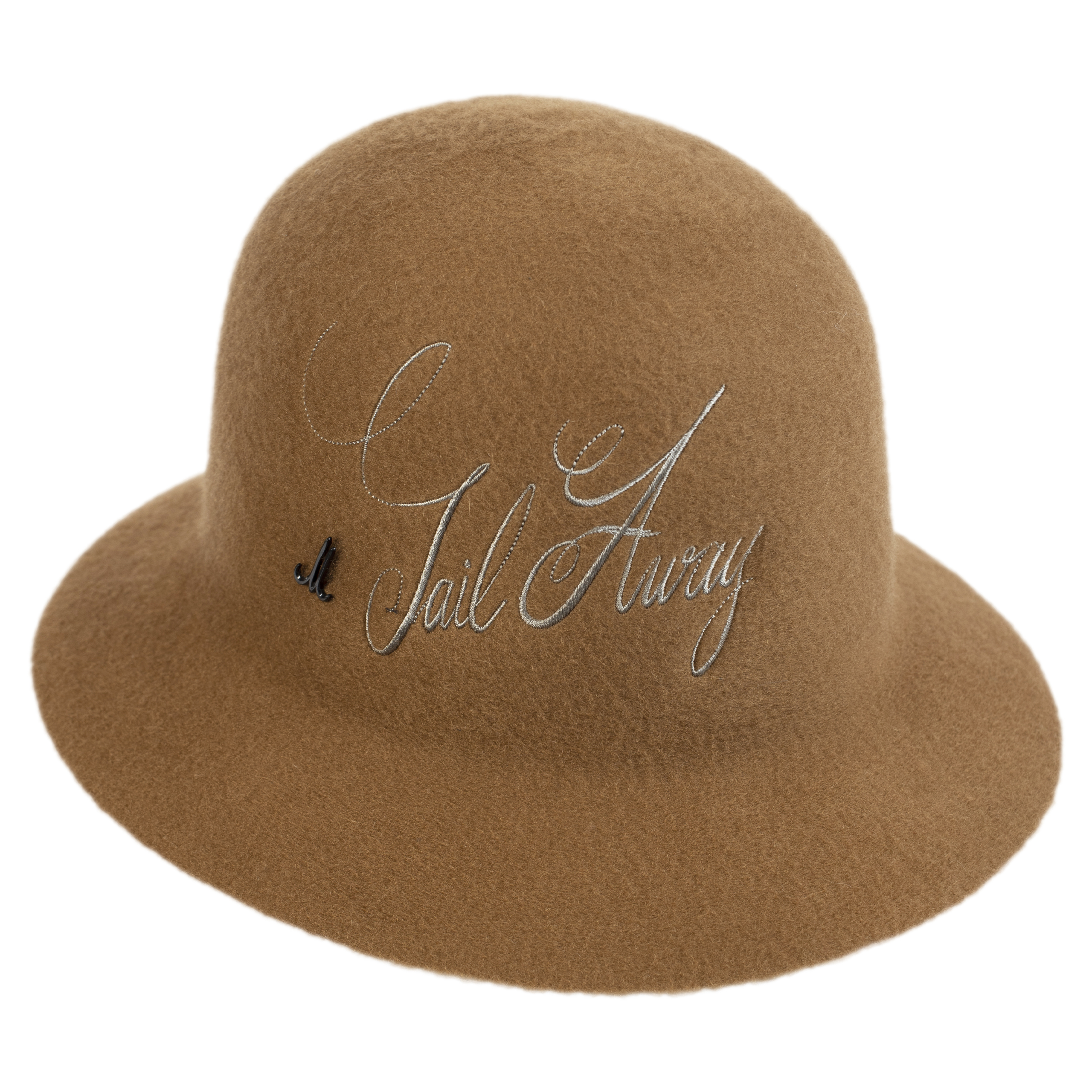 Шерстяная шляпа с вышитым логотипом Junya Watanabe WH-K606-051-4, размер 3 - фото 3