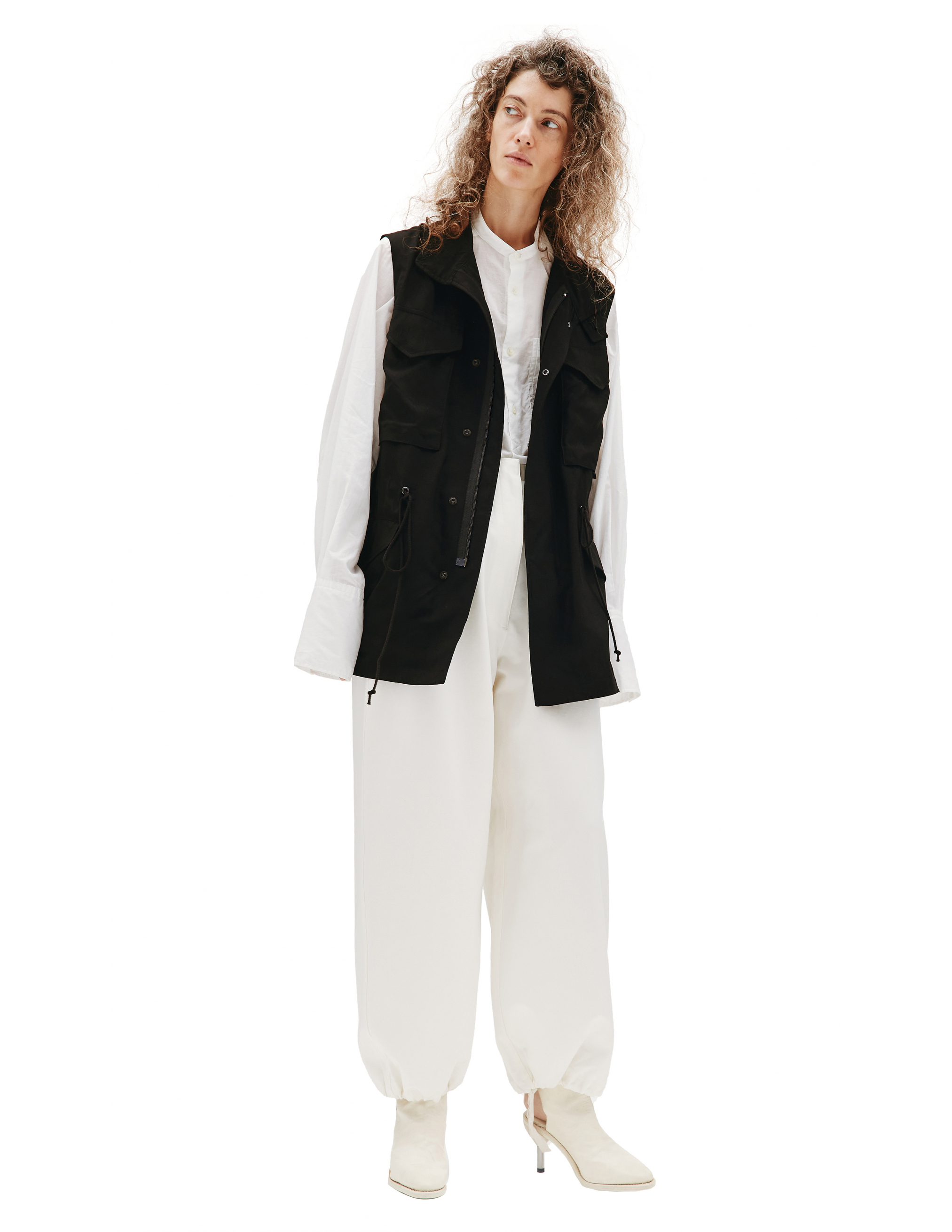 Black rayon vest Ys YD-V02-201-1, размер 2 - фото 4