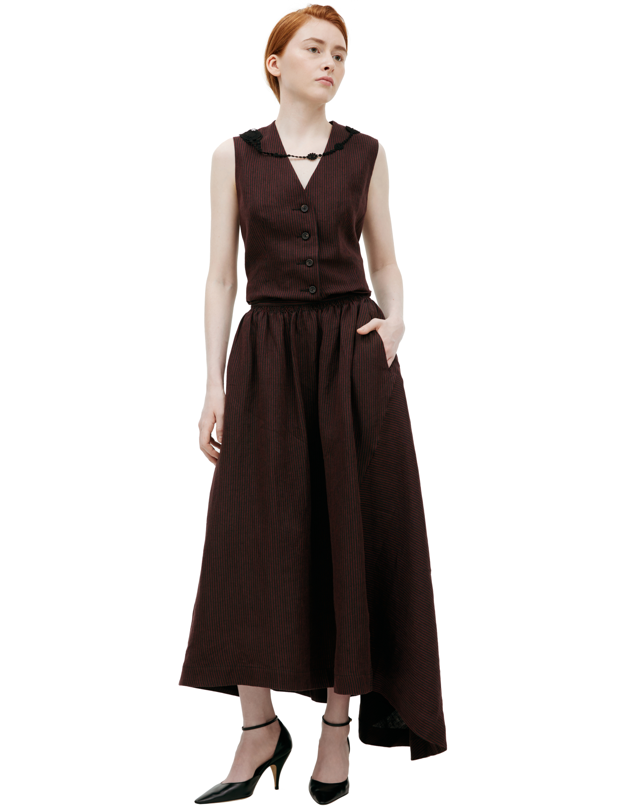 Юбка миди в полоску 96300₽