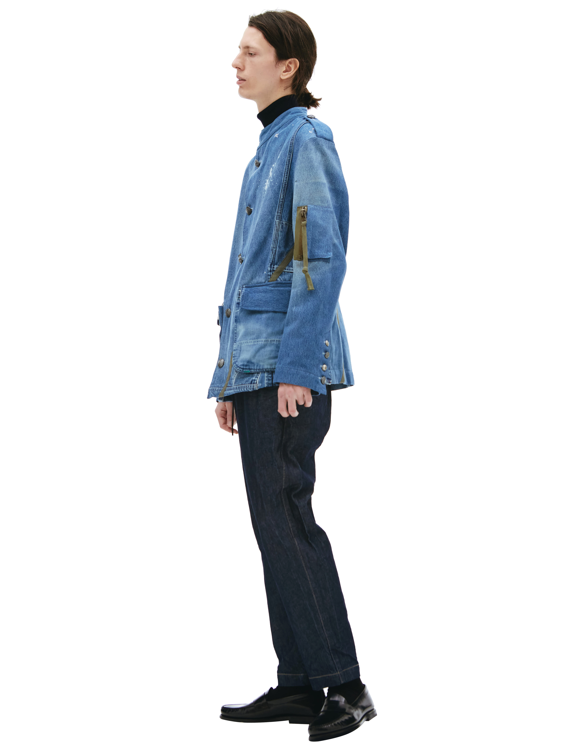 Джинсовый пиджак Officer Ollie Greg Lauren DM016, размер 5;4 - фото 2