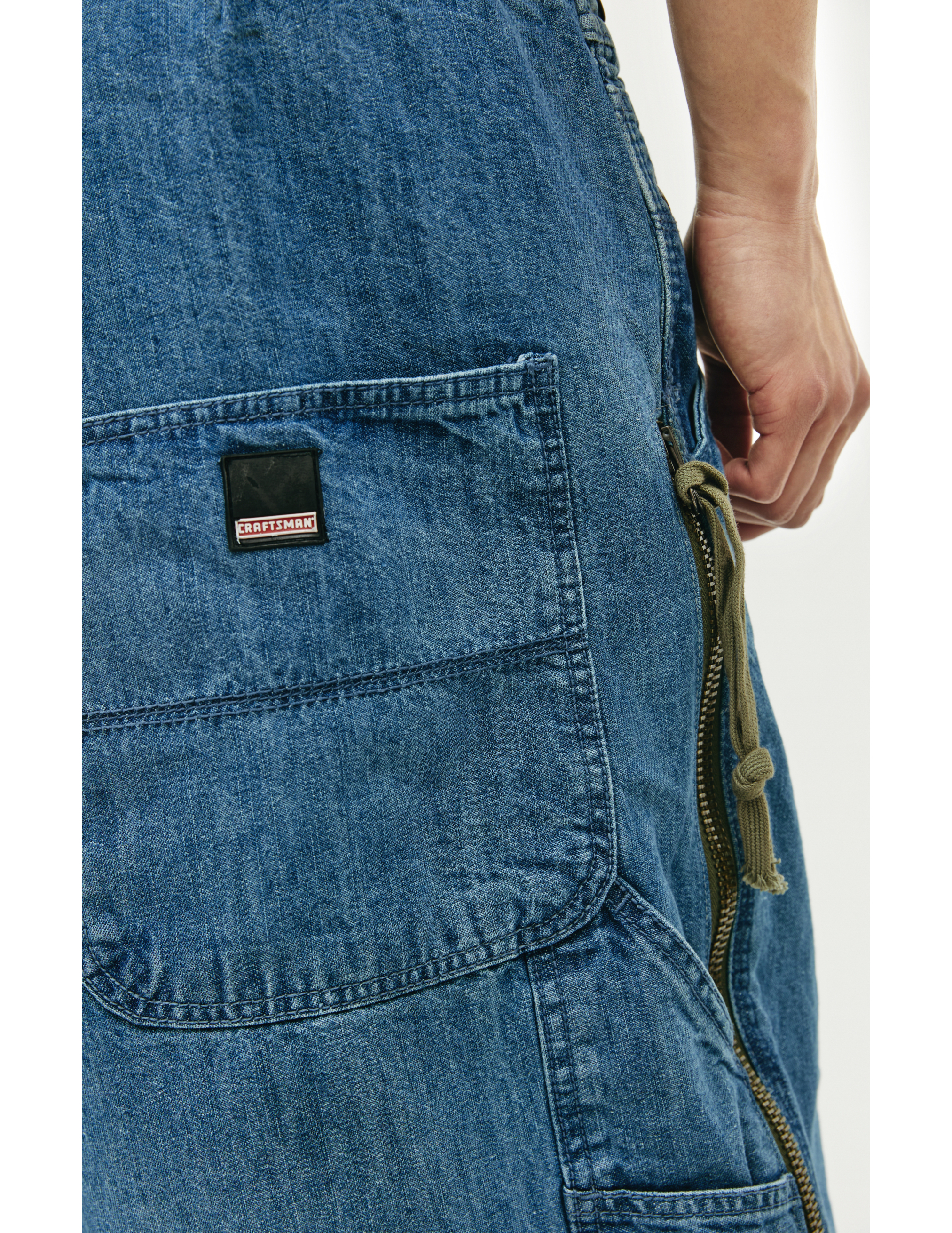 Широкие джинсы с молниями Greg Lauren FM212, размер 4;5 - фото 4