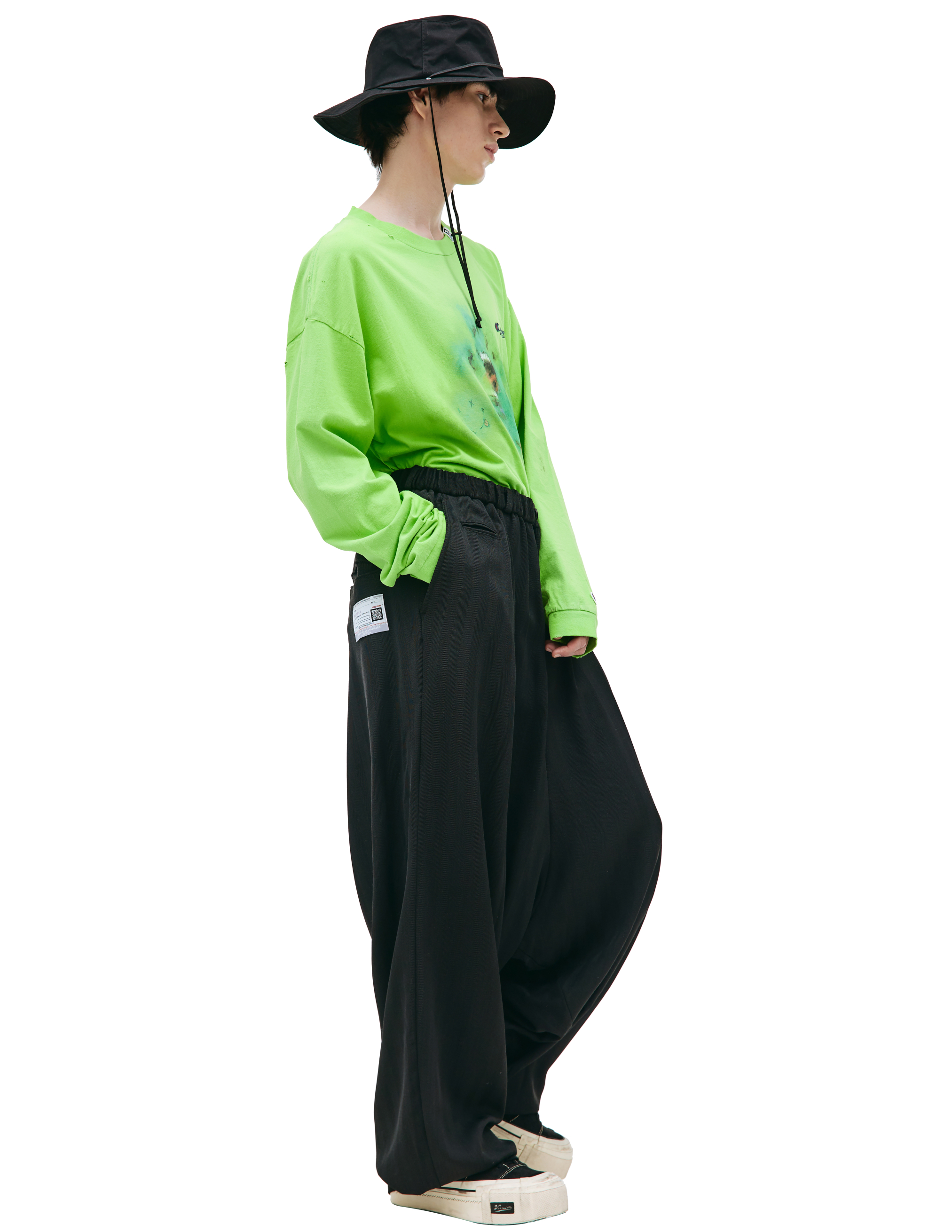 Широкие брюки с защипами MIHARA YASUHIRO A10PT036, размер 50;52 - фото 2