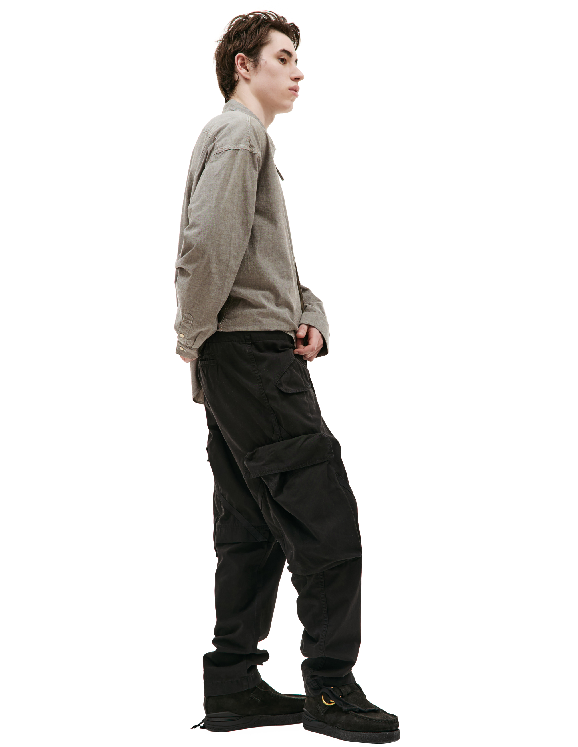 Черные брюки карго Greg Lauren GM221, размер 4;5 - фото 2