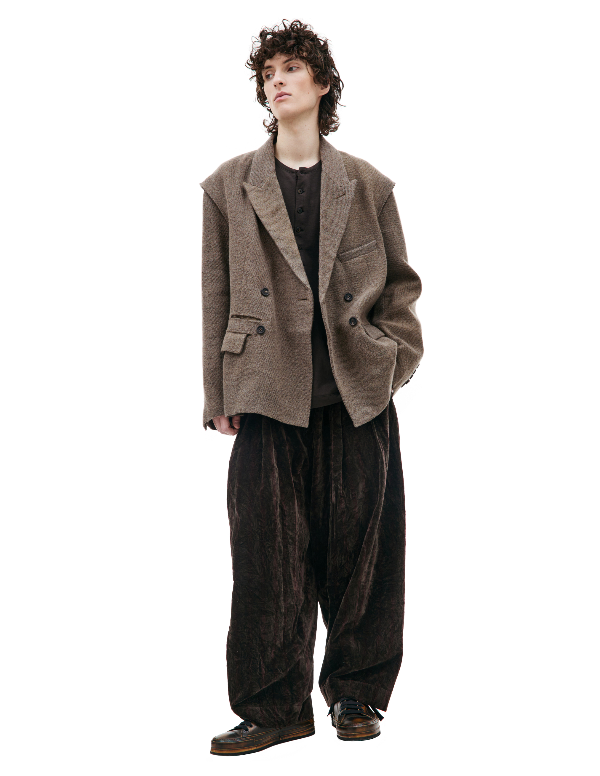 Двубортный пиджак Ziggy Chen 0M2330904, размер 48;50;52 - фото 3