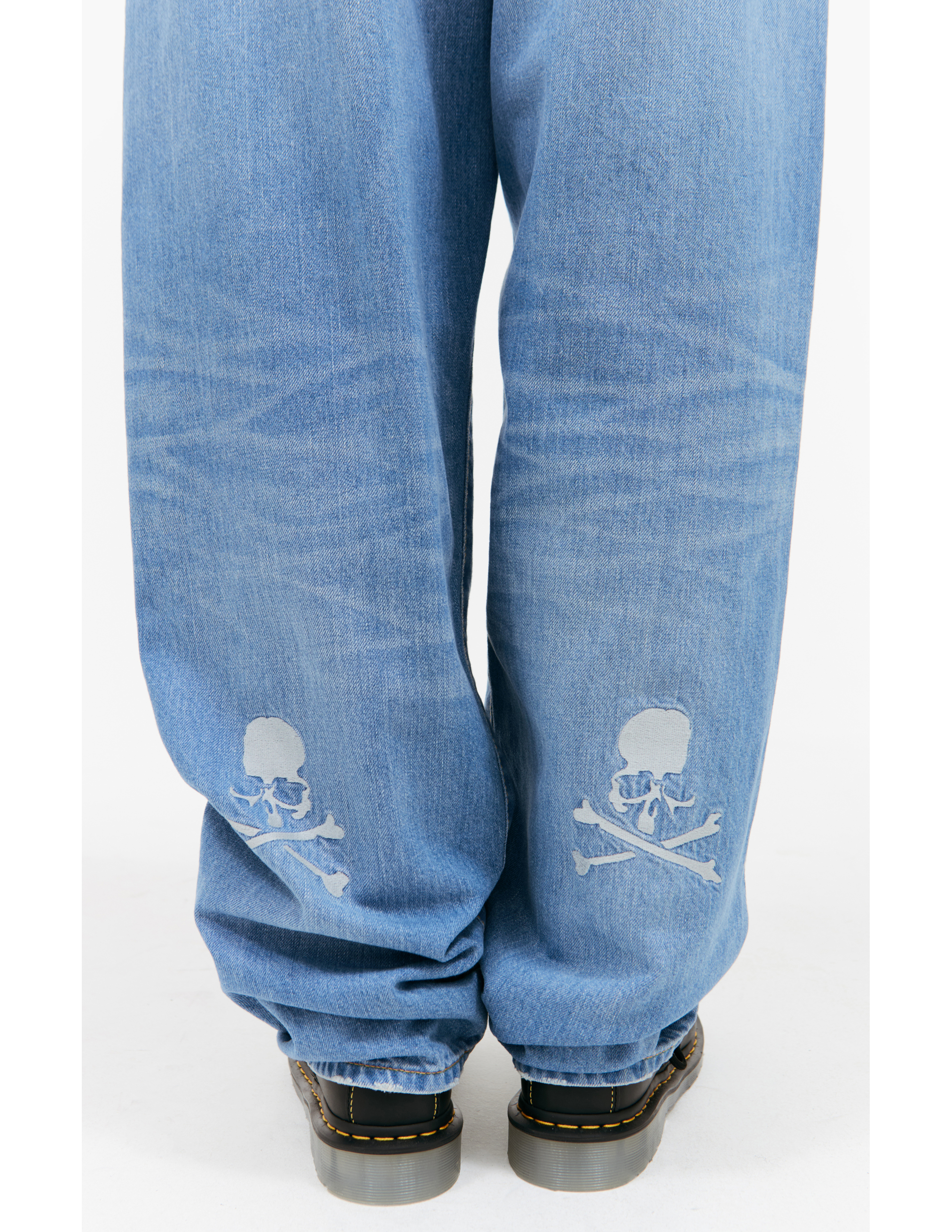 Широкие джинсы с нашивками Mastermind WORLD MW24S12-PA002-018/INDIGO, размер L MW24S12-PA002-018/INDIGO - фото 5