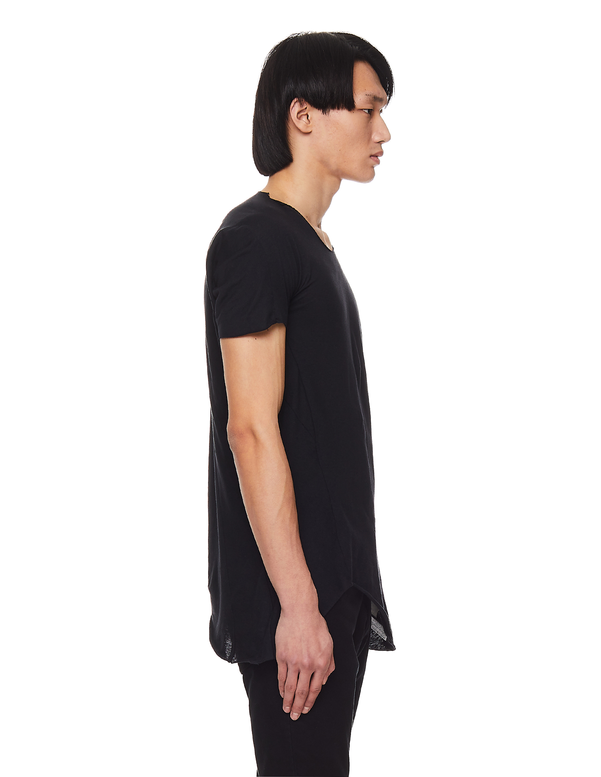 Черная футболка из хлопка и шерсти Leon Emanuel Blanck DIS-M-CT-01/blk, размер 52 DIS-M-CT-01/blk - фото 3