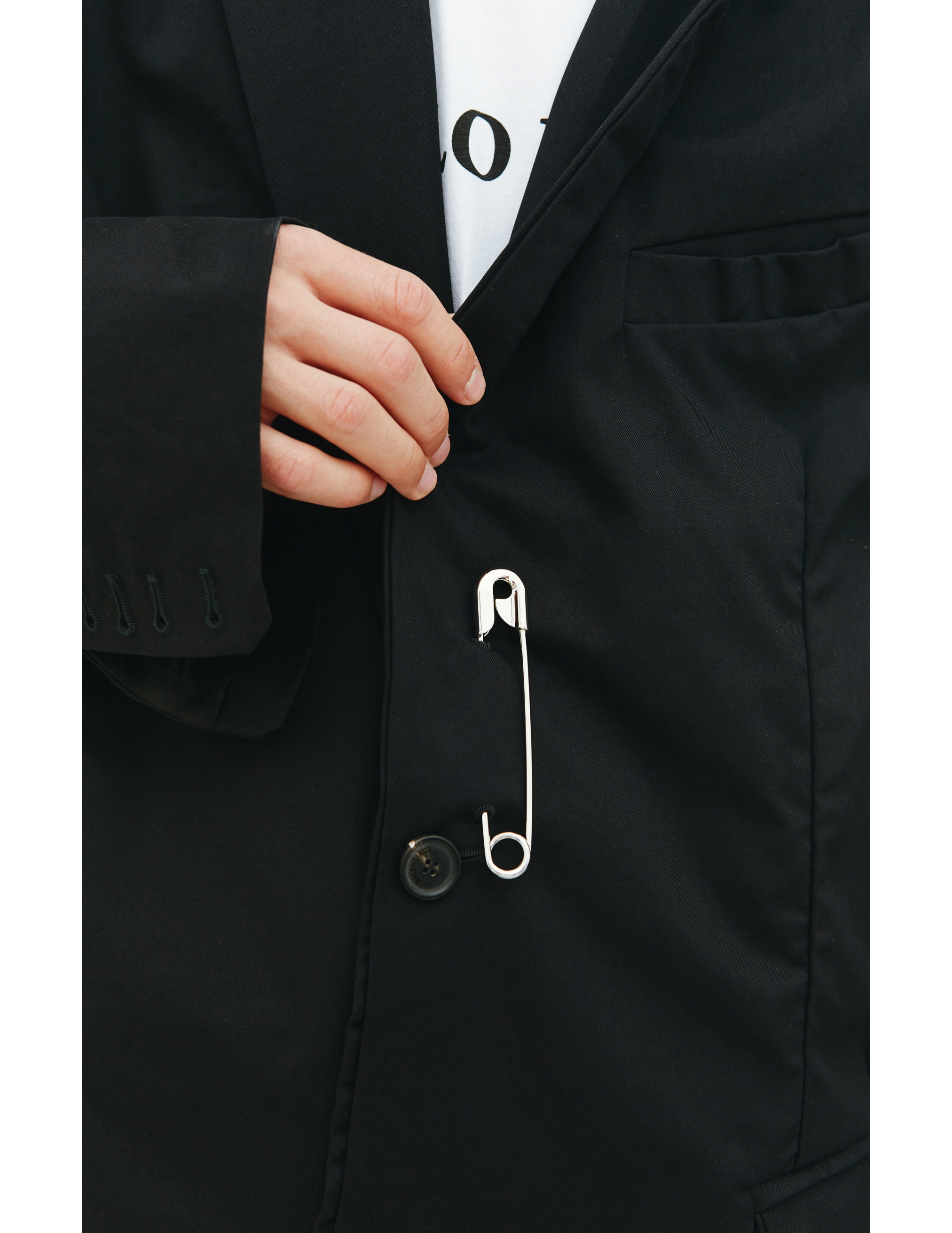 Черный оверсайз пиджак Balenciaga 680958/TLP07/1000, размер L 680958/TLP07/1000 - фото 6