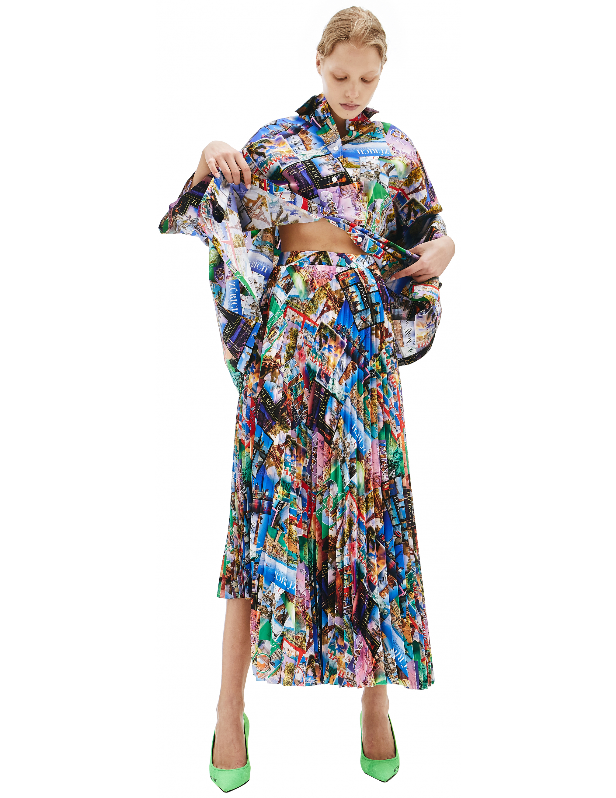 Плиссированная юбка с принтом Balenciaga Vareuse Balenciaga 625492/TJLK7/8470, размер 40 625492/TJLK7/8470 - фото 2