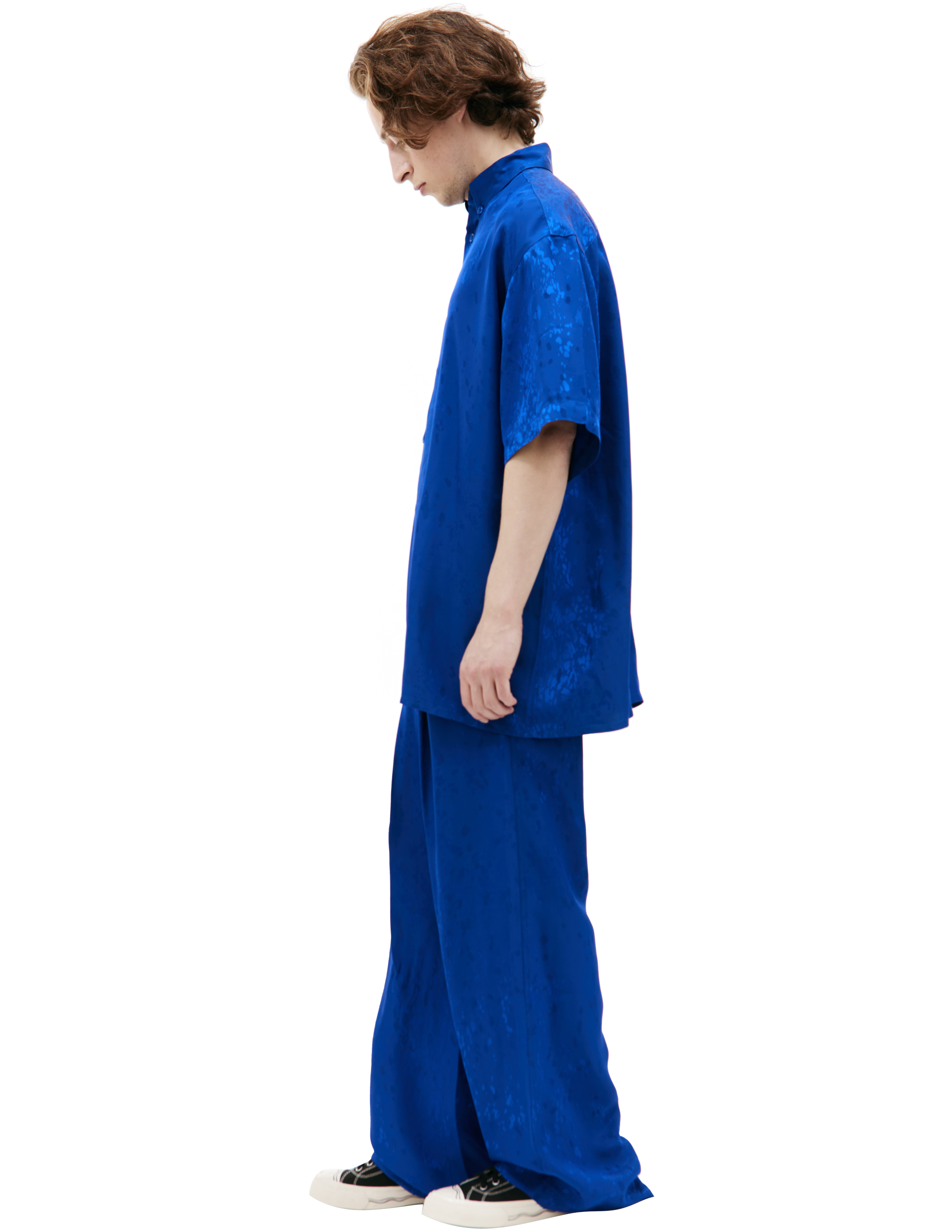 Синяя рубашка с короткими рукавами LOUIS GABRIEL NOUCHI 0531/T714/029, размер M;XL 0531/T714/029 - фото 2