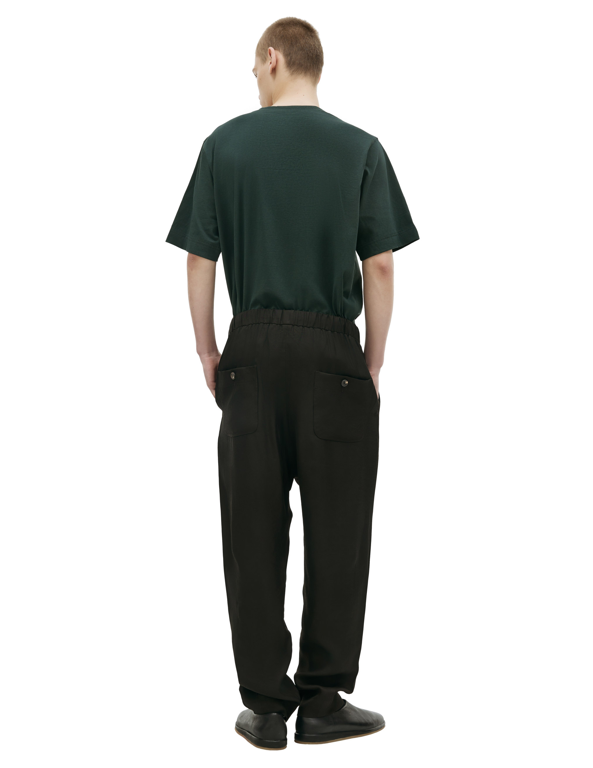Черные брюки на резинке Ziggy Chen 0M2310514, размер 48;50 - фото 3