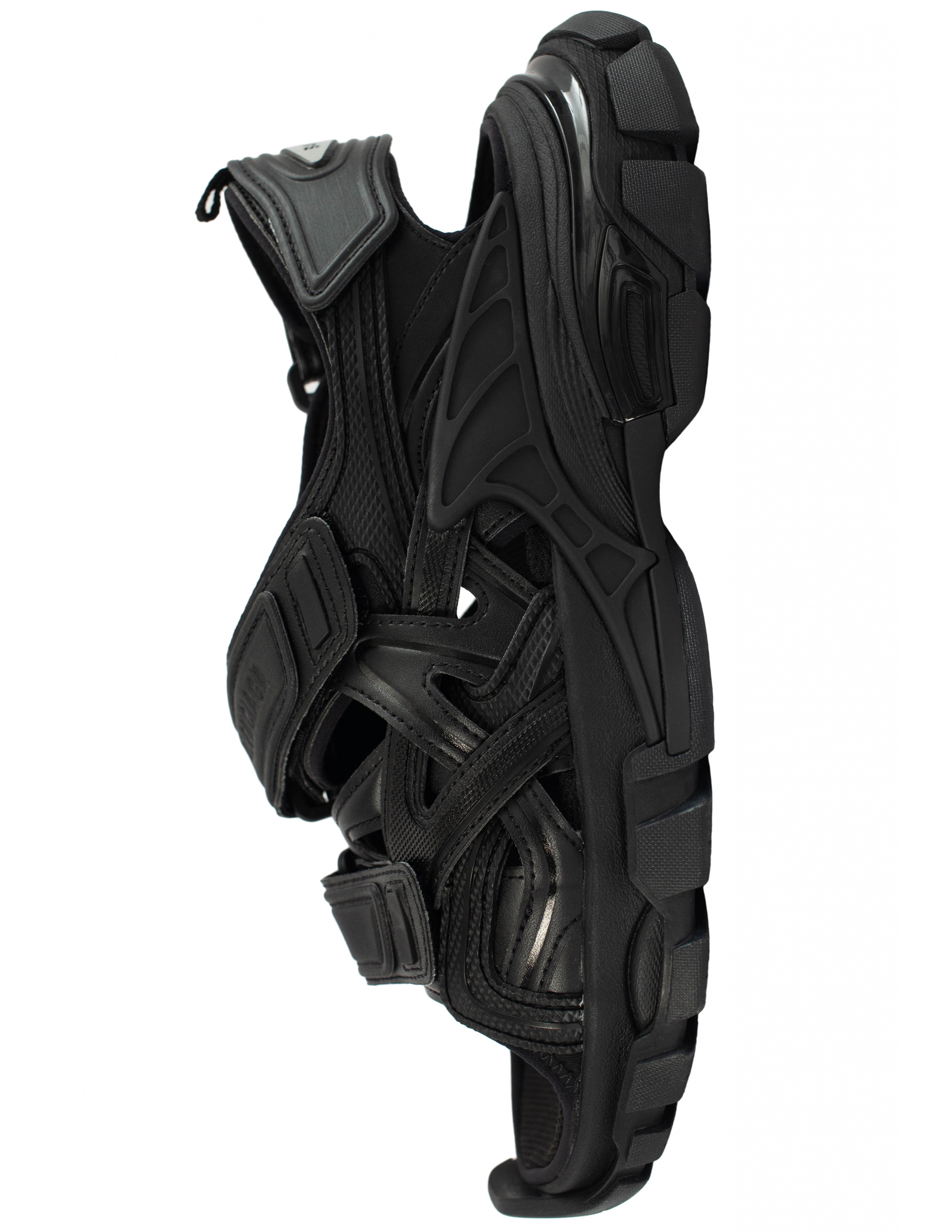 Черные сандалии Track на липучках Balenciaga 617543/W2CC1/1000, размер 37