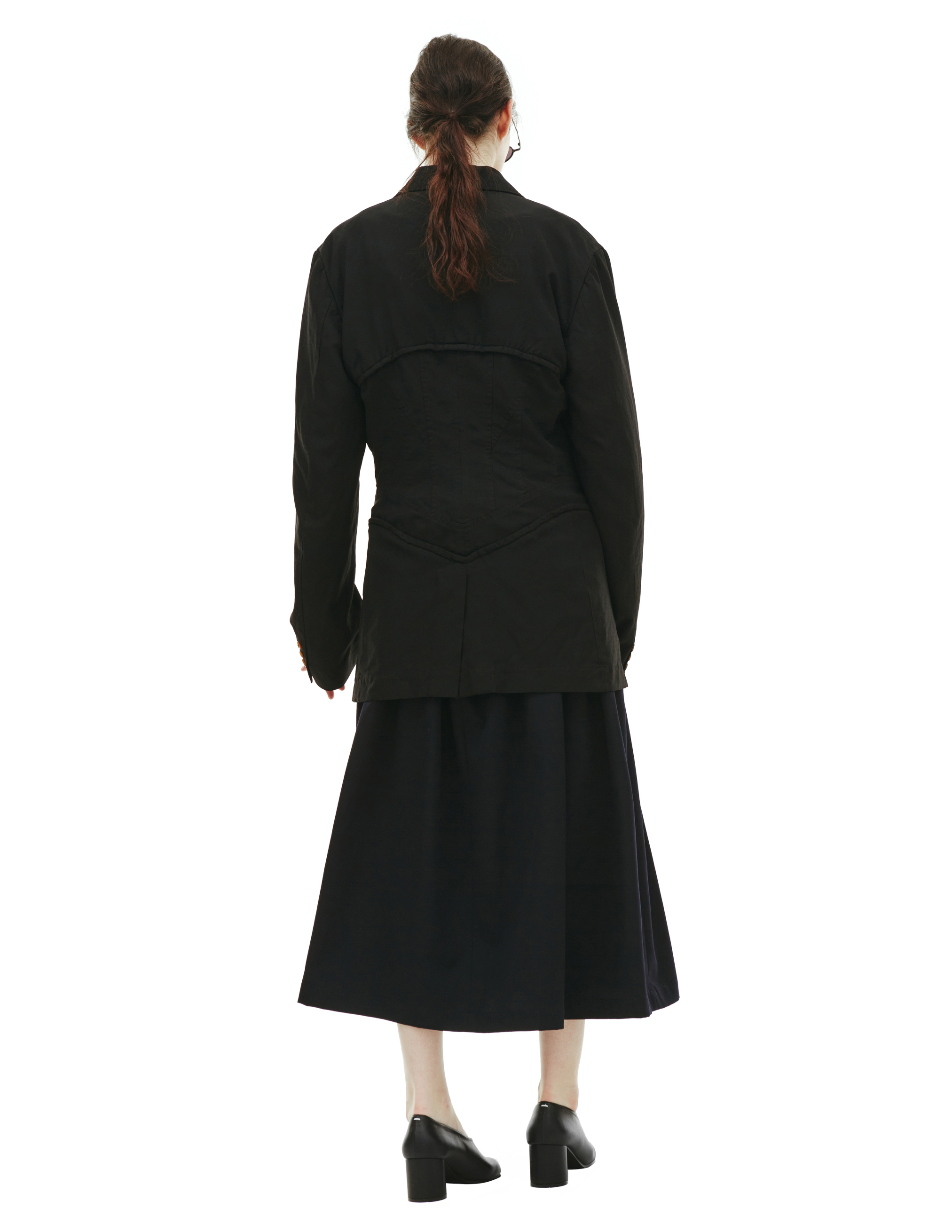Черный приталенный пиджак Comme des Garcons Homme plus PE-J055-051-1, размер L;XL - фото 3