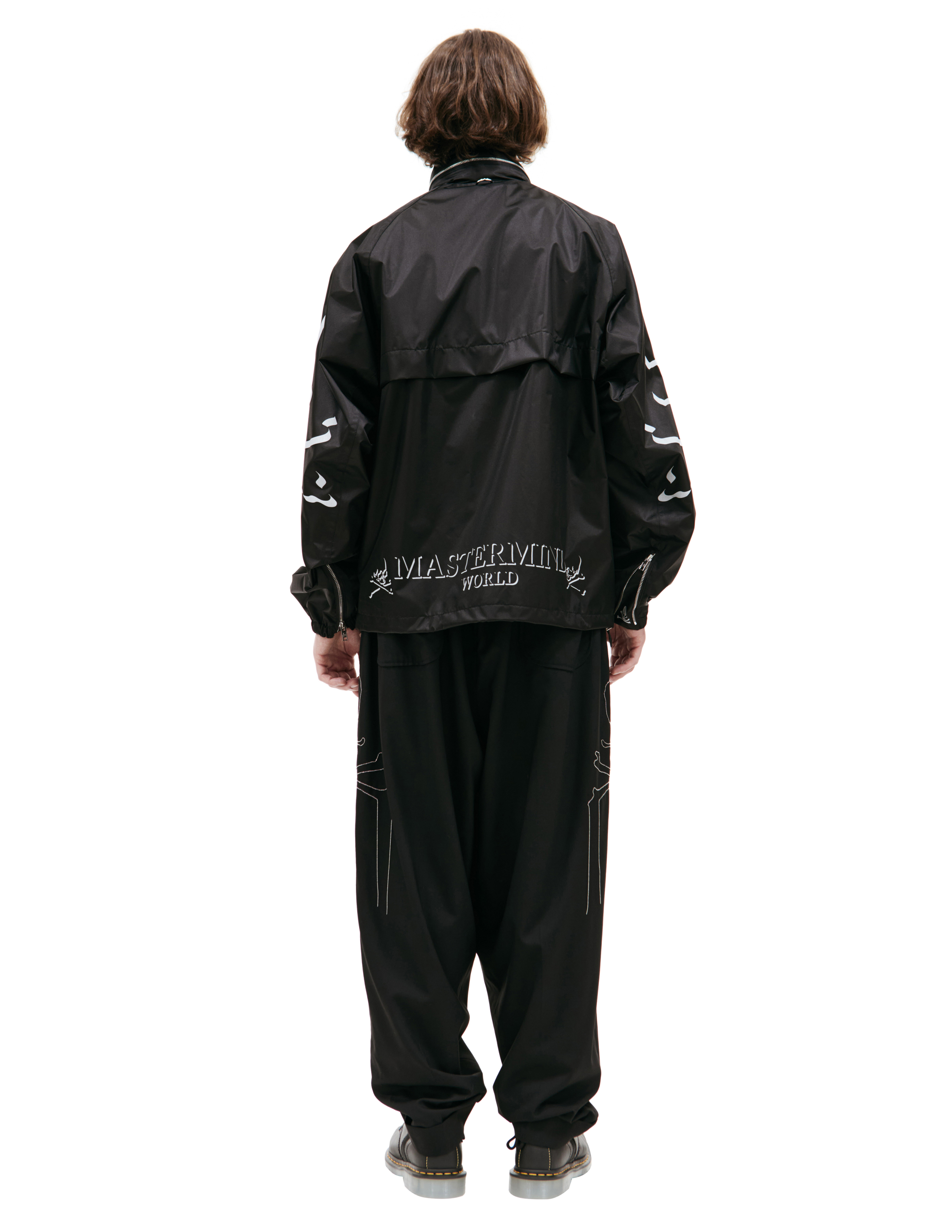 Черная куртка с логотипом Mastermind WORLD MW24S12-BL018-502/BLACK, размер S;XL MW24S12-BL018-502/BLACK - фото 3