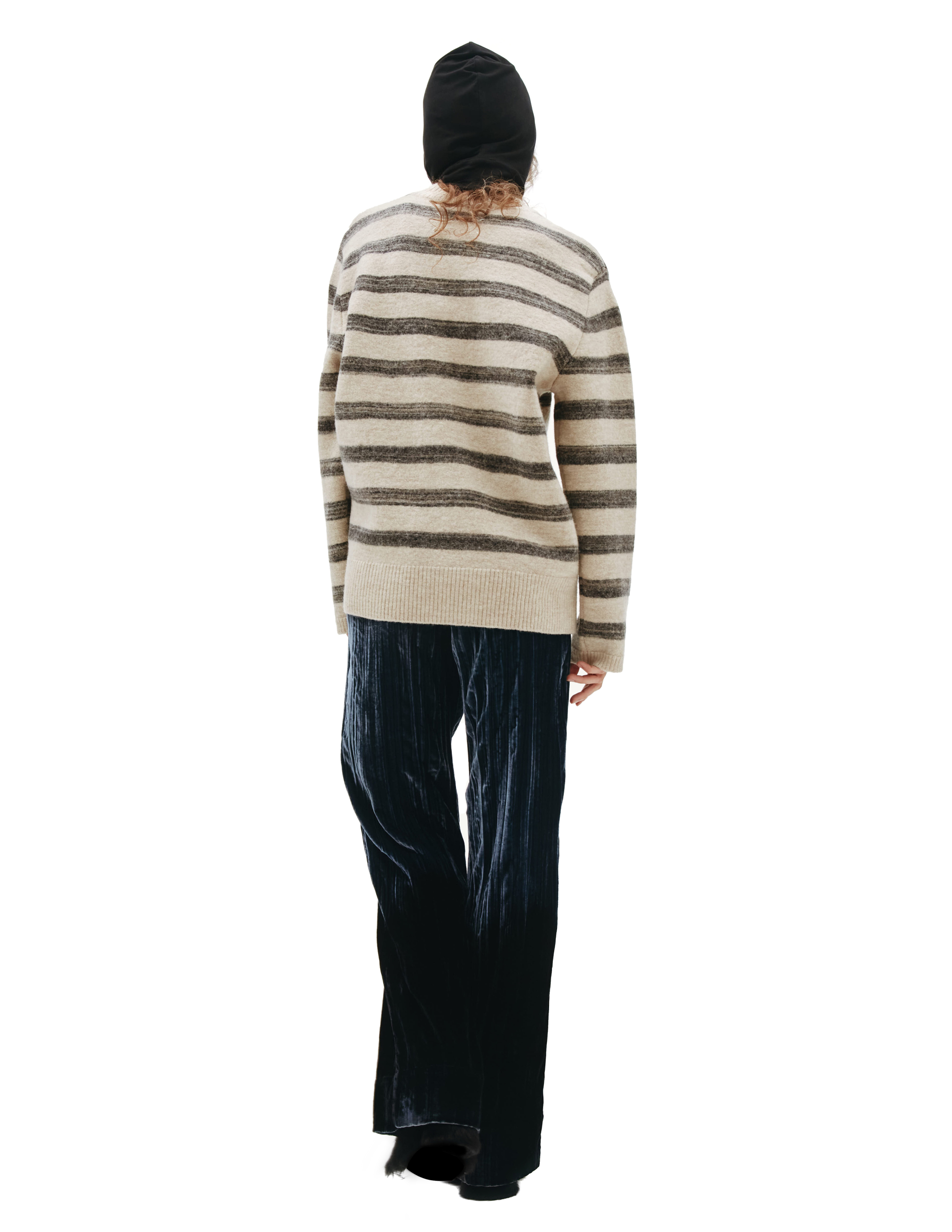 Шерстяной свитер в полоску Maison Margiela S30HB0270/S17896/106, размер XXL;XL;L S30HB0270/S17896/106 - фото 3
