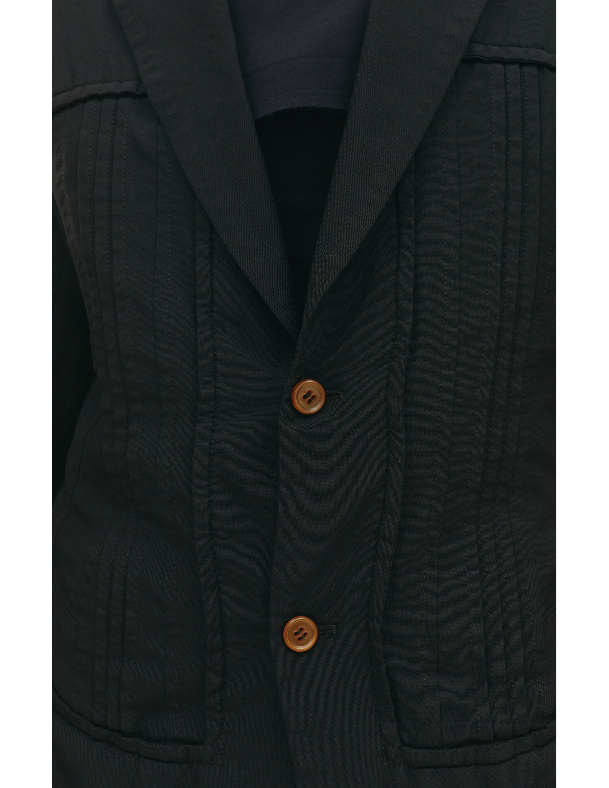 Черный приталенный пиджак Comme des Garcons Homme plus PE-J055-051-1, размер L;XL - фото 5