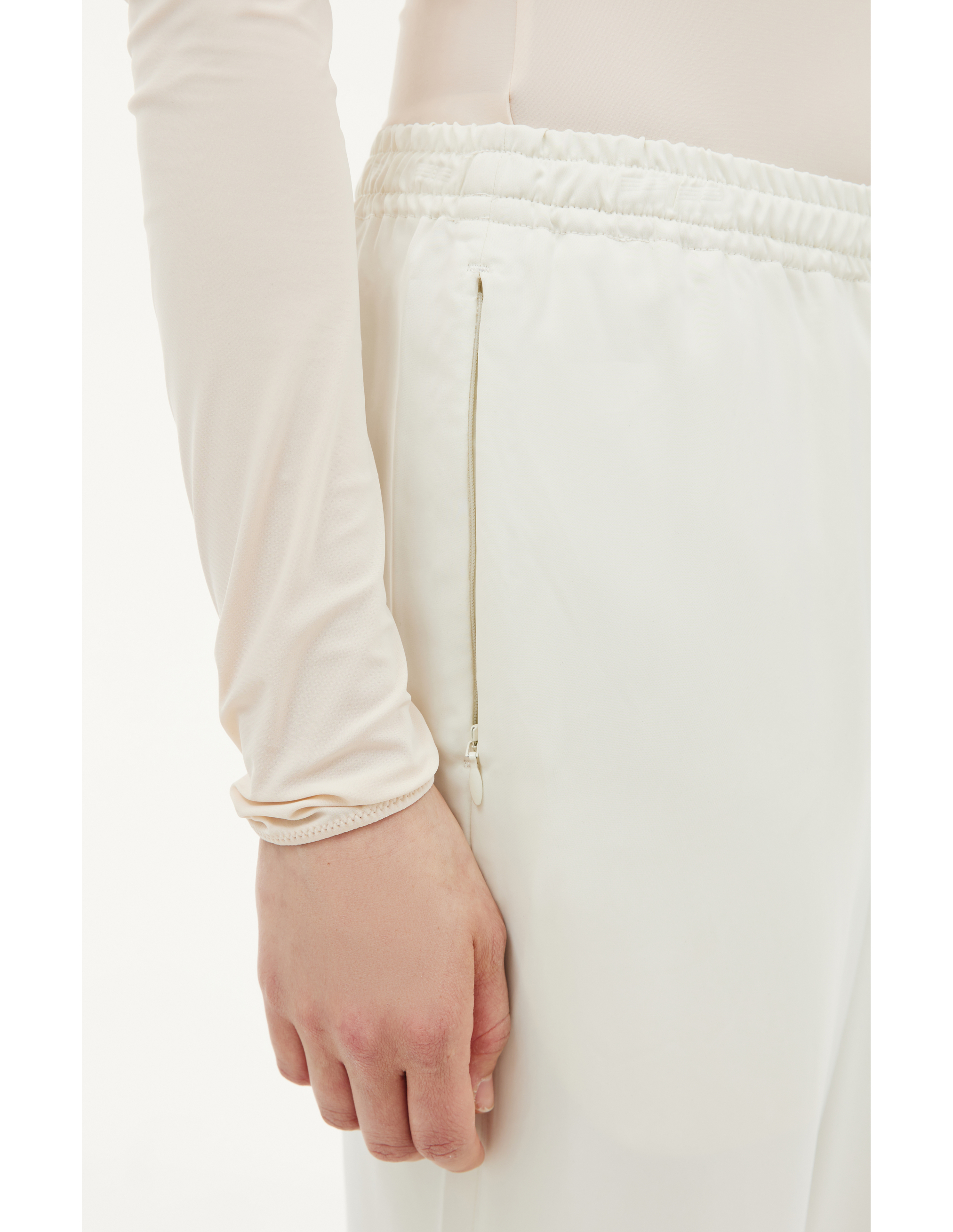 Белые брюки на резинке KIMMY SS23-08/OFF WHITE, размер M;L SS23-08/OFF WHITE - фото 4