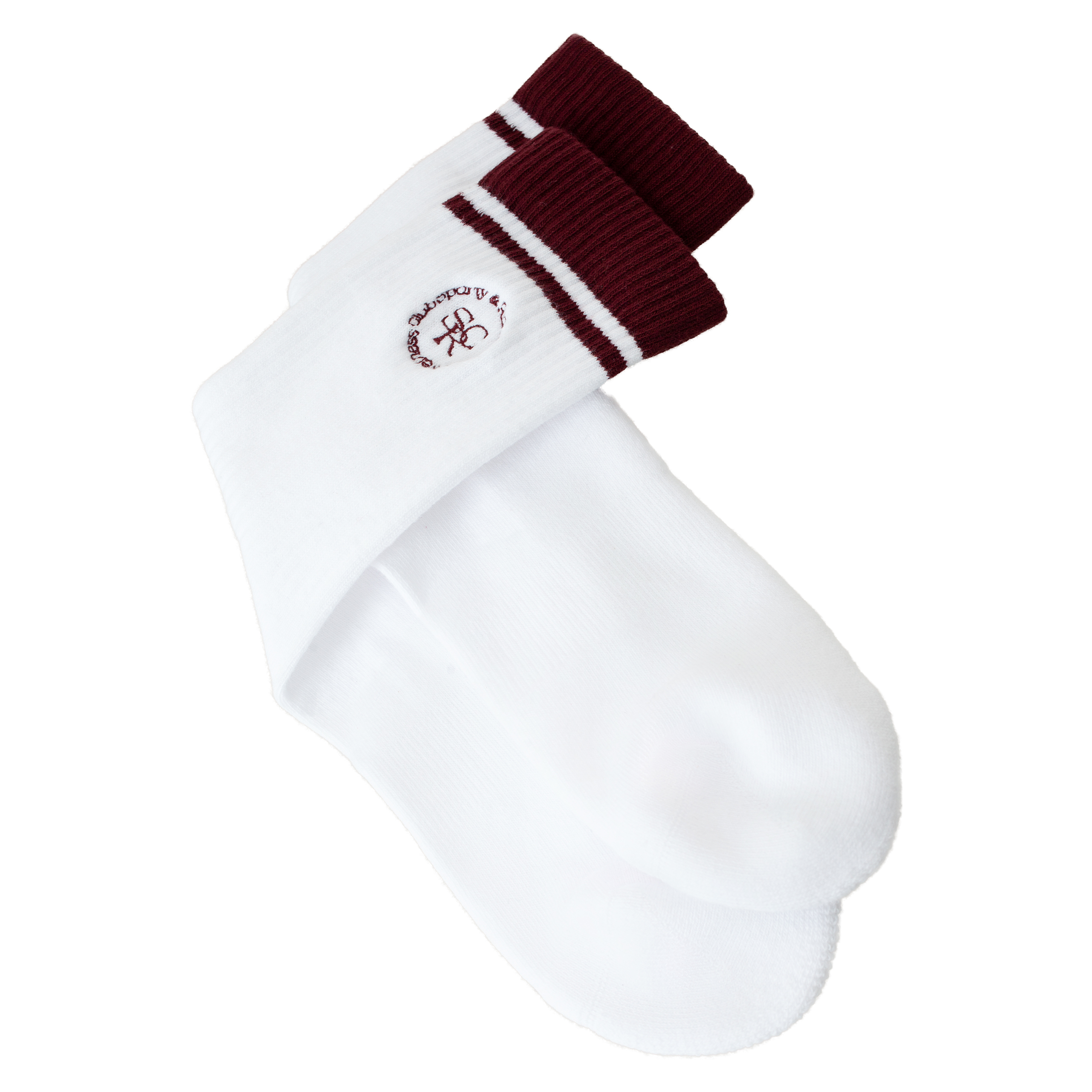 Белые носки с вышивкой SRC SPORTY & RICH SO841WH, размер One Size - фото 2