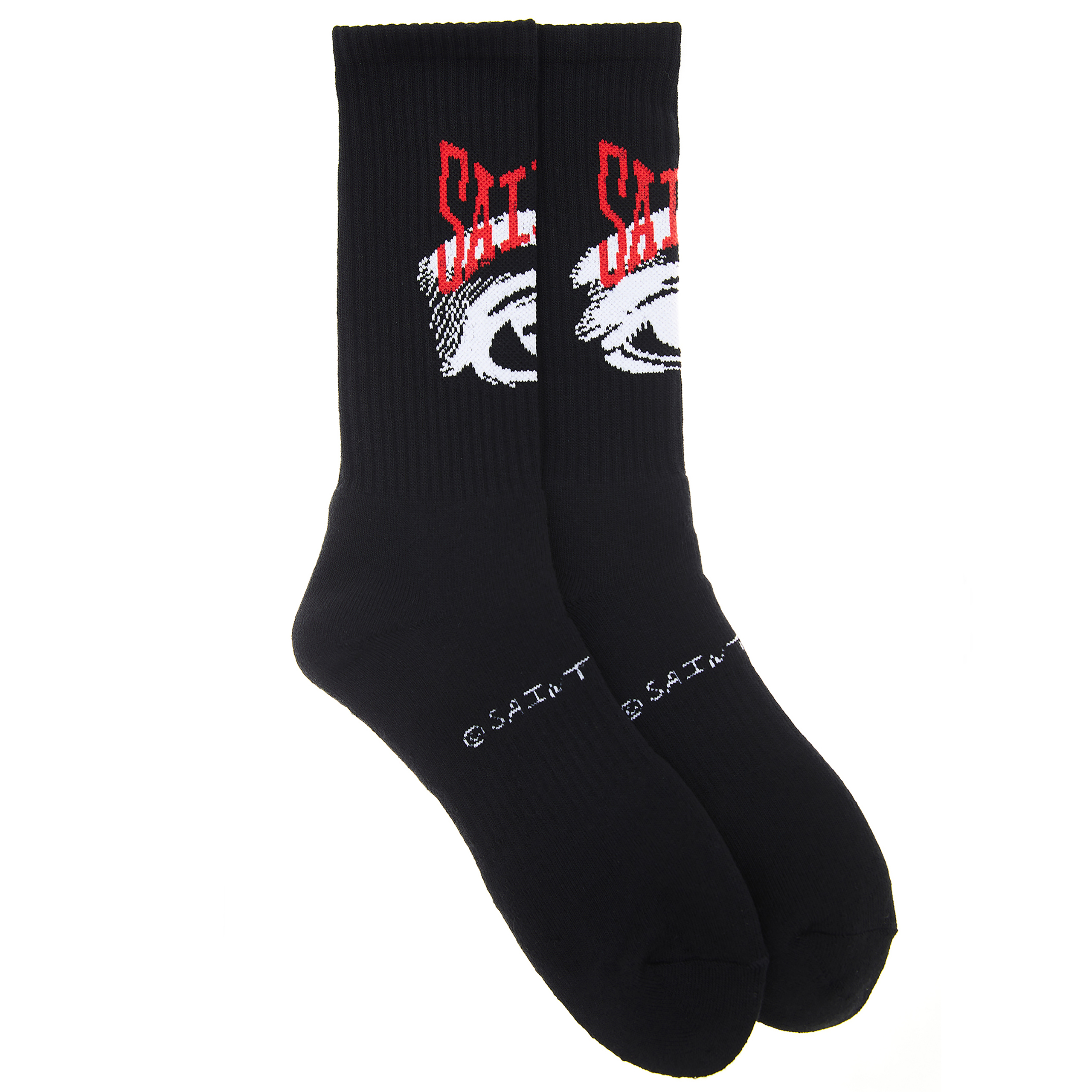 Черные носки с принтом - Saint Michael SM-S22-1111-101 Фото 2