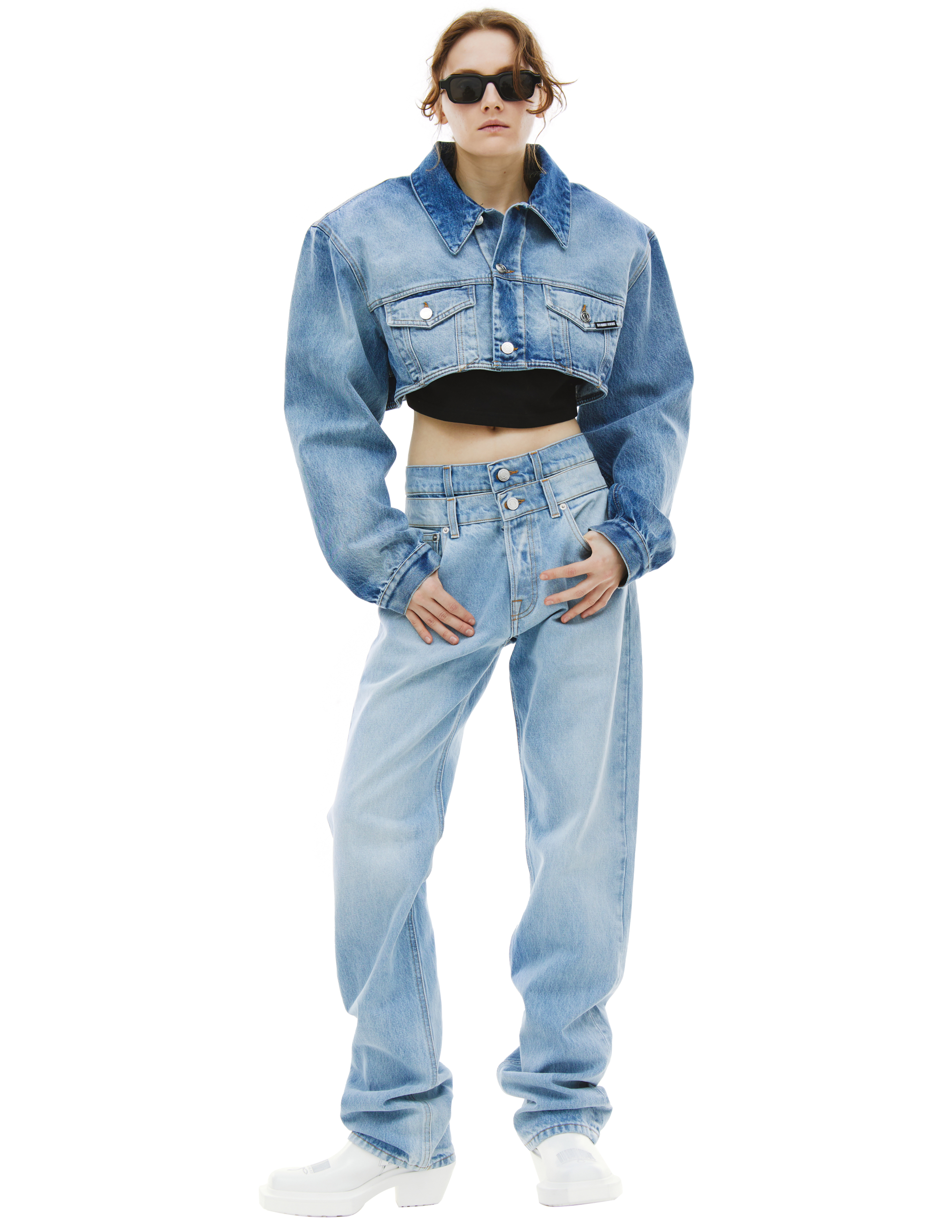 Укороченная джинсовая куртка VTMNTS VL16JA480L/5401, размер M;L